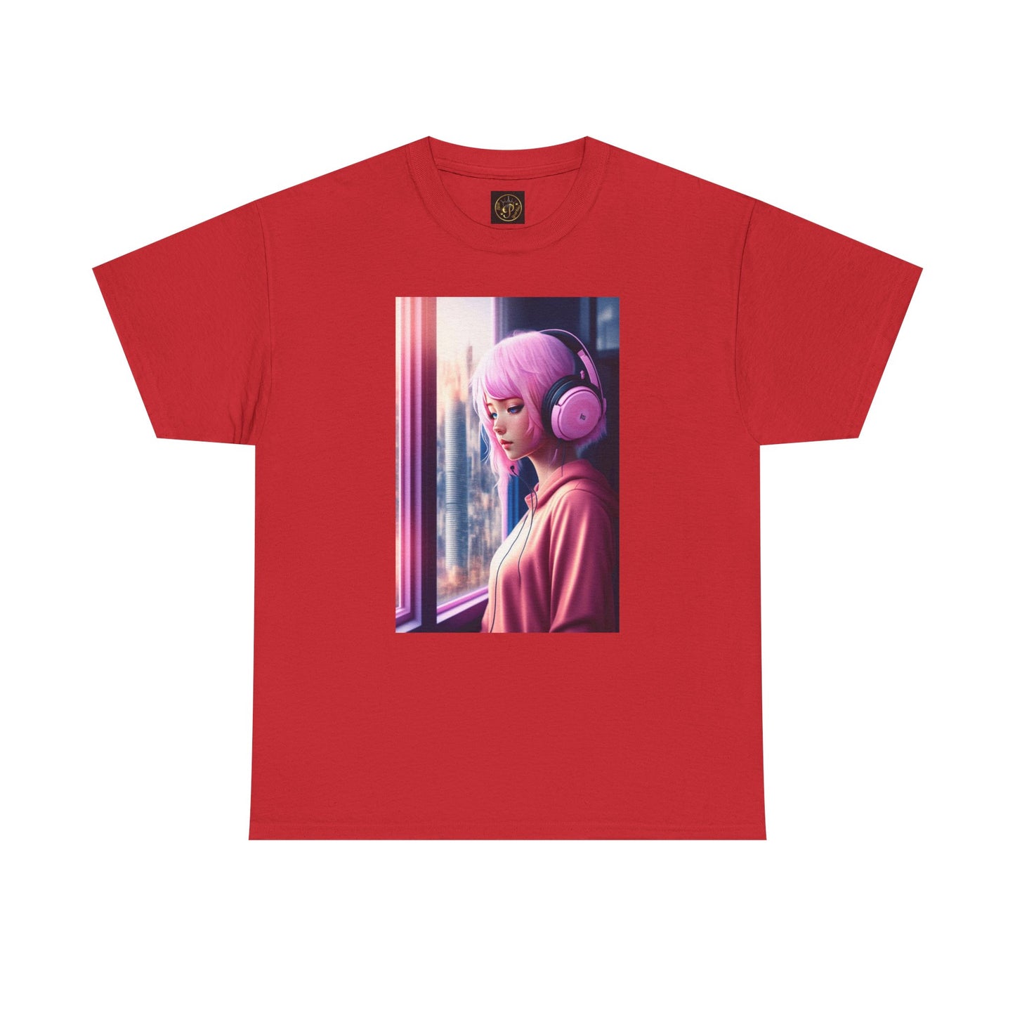 Melancholic Vibes Unisex Heavy Cotton Tee, Aesthetic Shirt, Music Lover Gift, Casual Wear, Home Lounge Tee