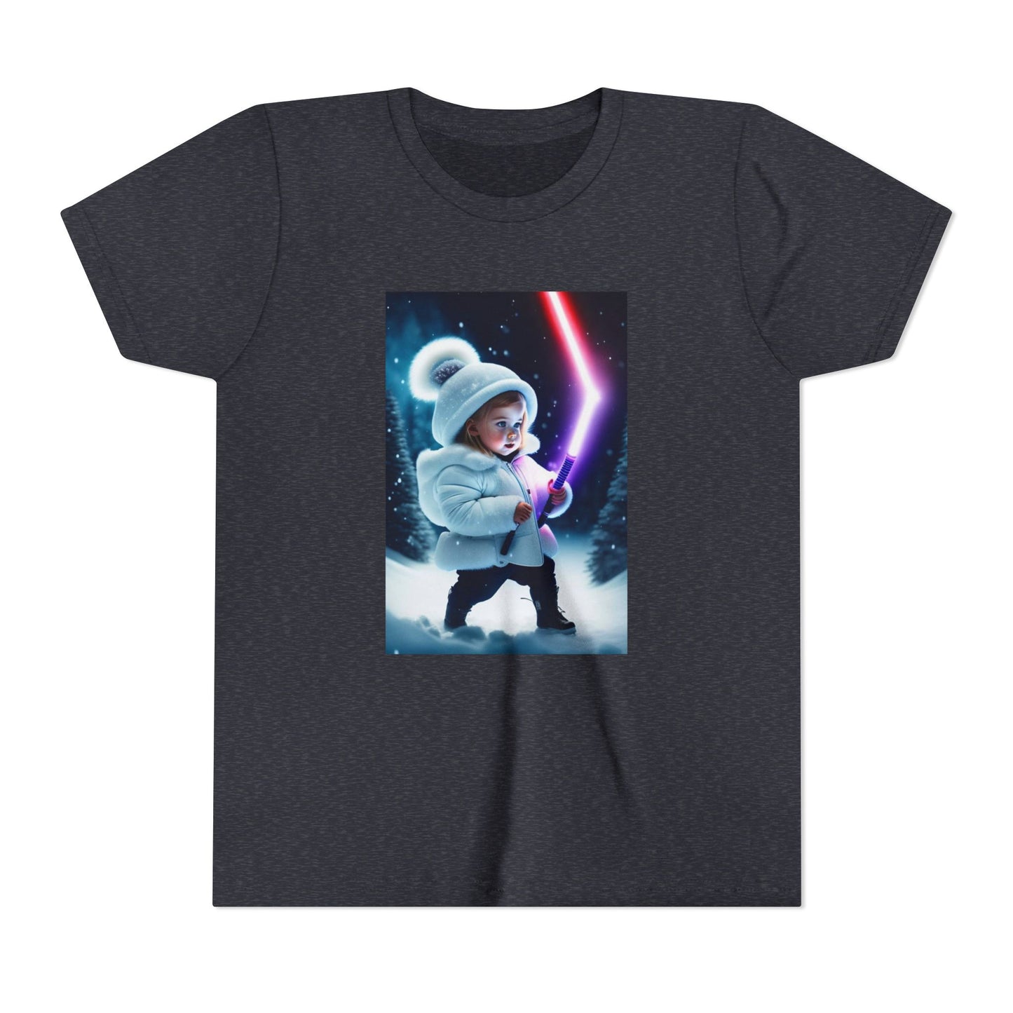 Youth Short Sleeve Tee - Cool Jedi Kid Design, Star Wars Inspired, Perfect for Birthdays, Playtime, and Pretend Adventures