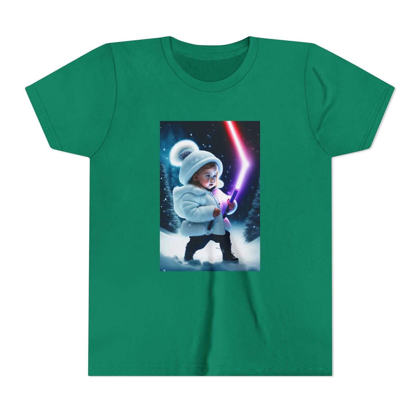 Youth Short Sleeve Tee - Cool Jedi Kid Design, Star Wars Inspired, Perfect for Birthdays, Playtime, and Pretend Adventures