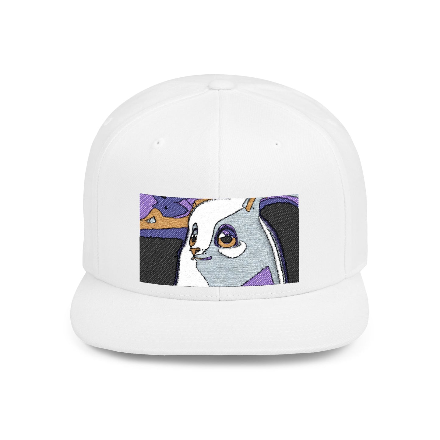 Cool Cartoon Flat Bill Snapback Hat, Fun Accessories for Teens, Unique Gift for Birthdays, Stylish Cap for Everyday Wear, Summer Fashion