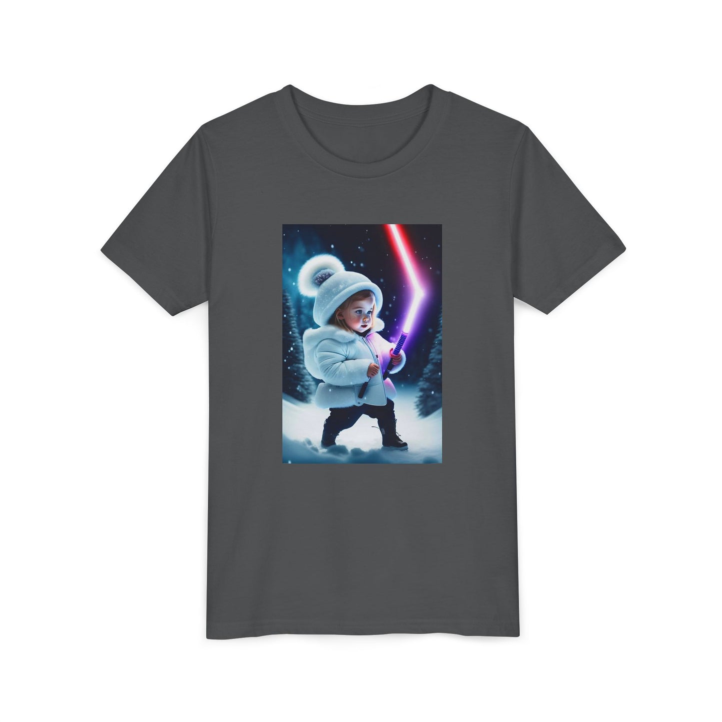 Youth Short Sleeve Tee - Cool Jedi Kid Design, Star Wars Inspired, Perfect for Birthdays, Playtime, and Pretend Adventures