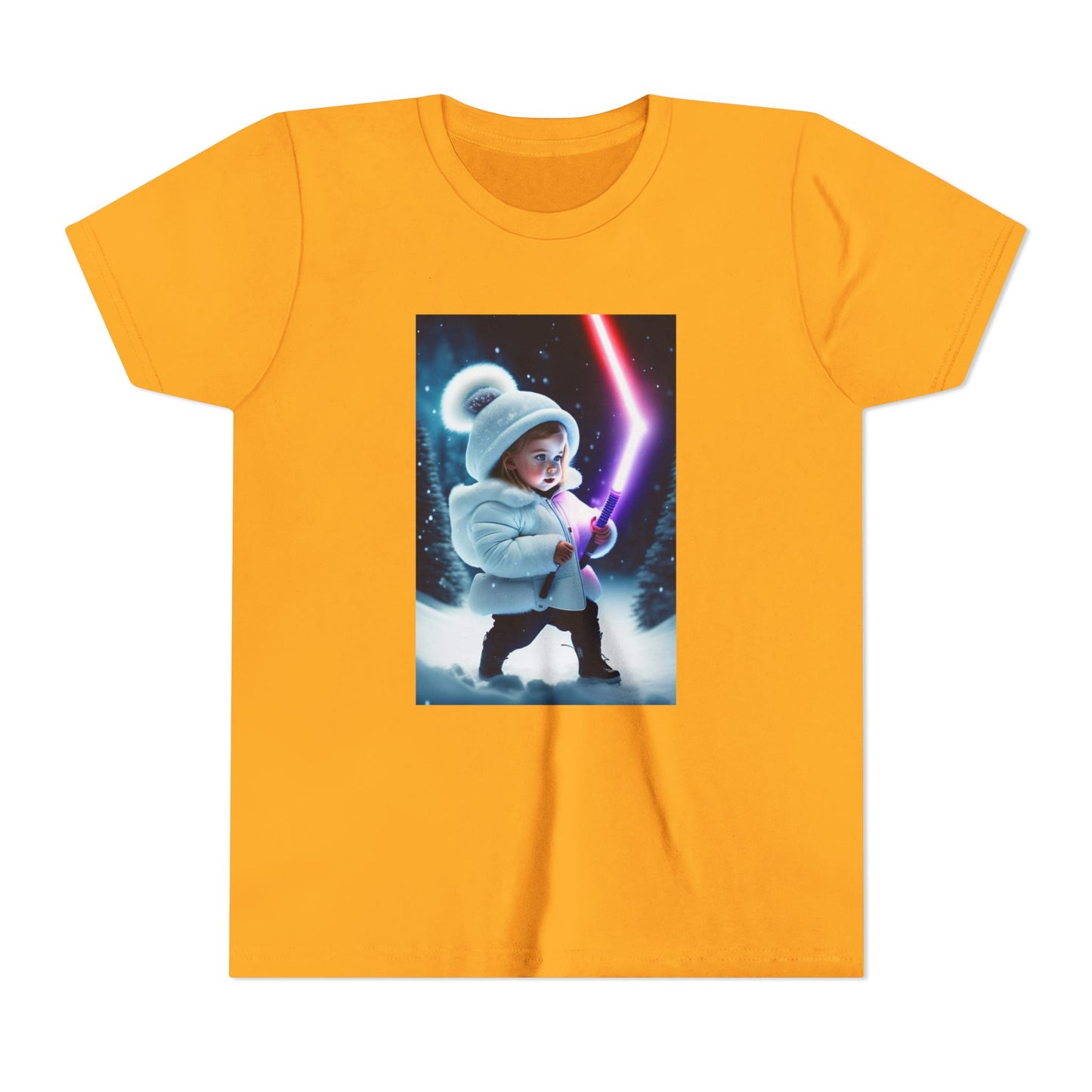 Youth Short Sleeve Tee - Cool Jedi Kid Design, Star Wars Inspired, Perfect for Birthdays, Playtime, and Pretend Adventures