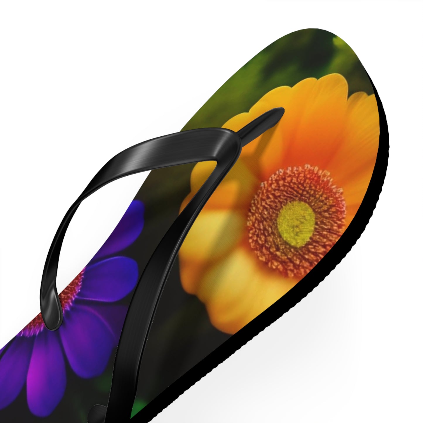 Colorful Floral Flip Flops | Vibrant Summer Sandals, Beachwear, Vacation Essentials, Gift for Her, Poolside Fashion