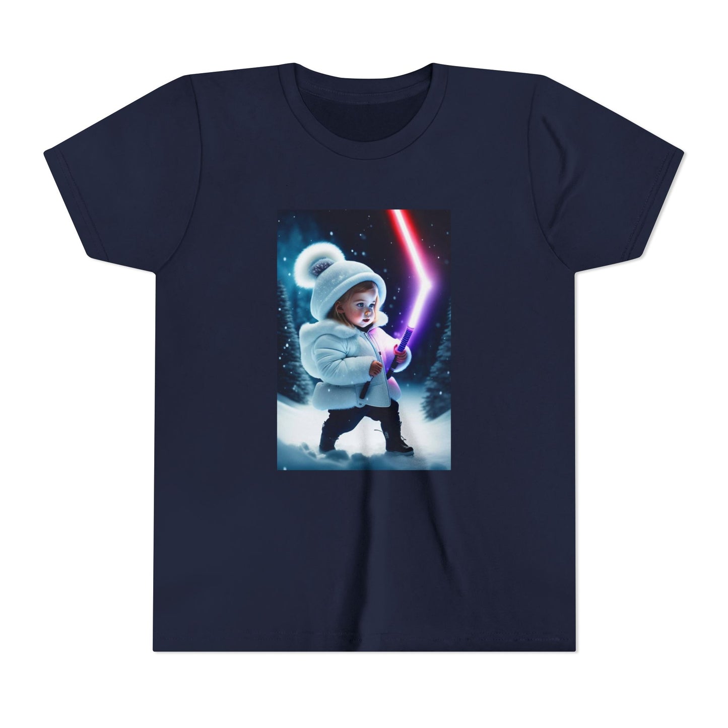 Youth Short Sleeve Tee - Cool Jedi Kid Design, Star Wars Inspired, Perfect for Birthdays, Playtime, and Pretend Adventures