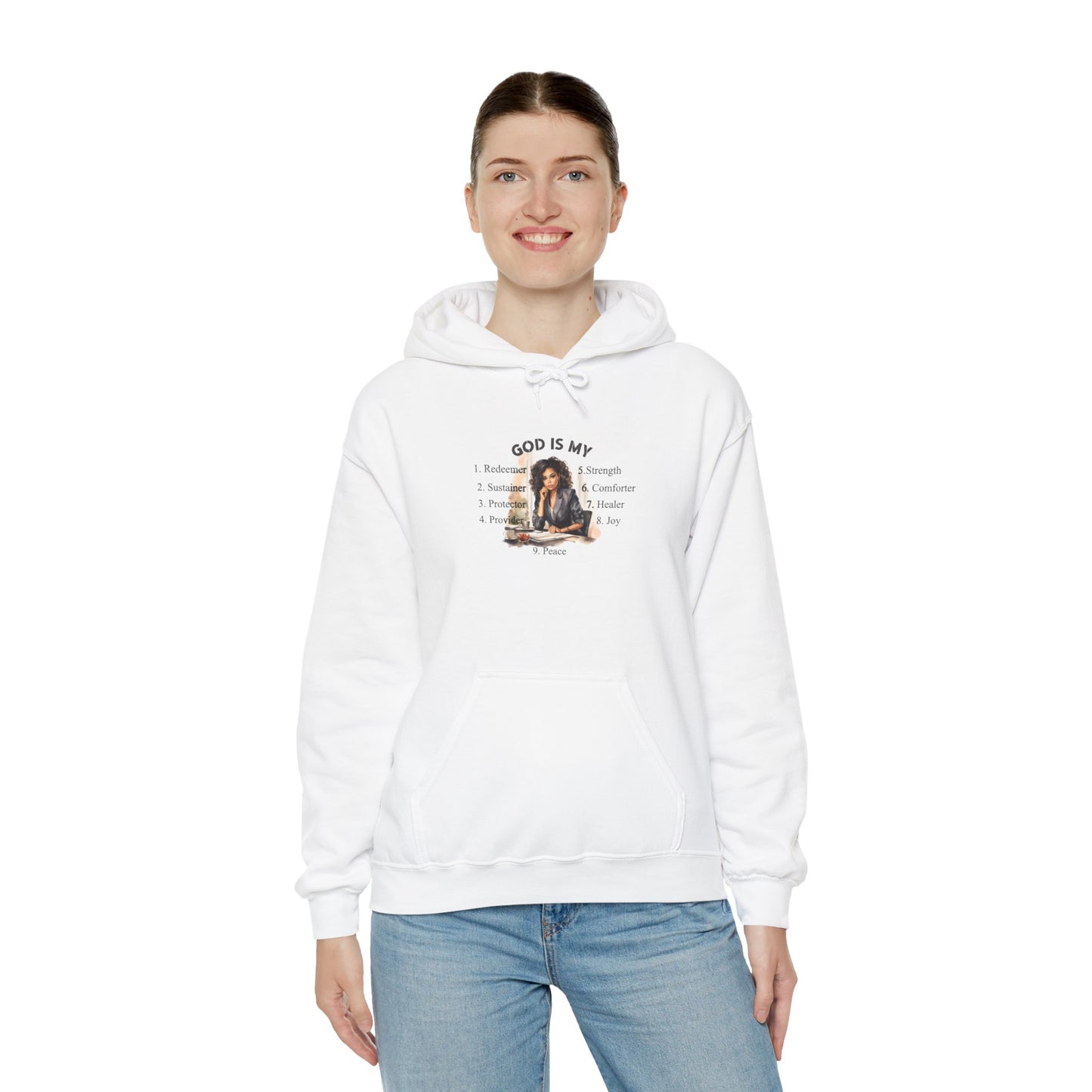 Inspirational Sweatshirt - 'God is My' Unisex Hoodie