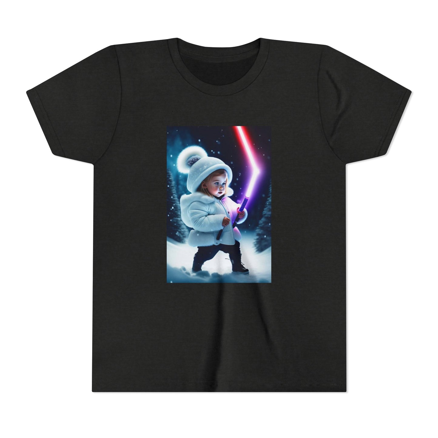 Youth Short Sleeve Tee - Cool Jedi Kid Design, Star Wars Inspired, Perfect for Birthdays, Playtime, and Pretend Adventures