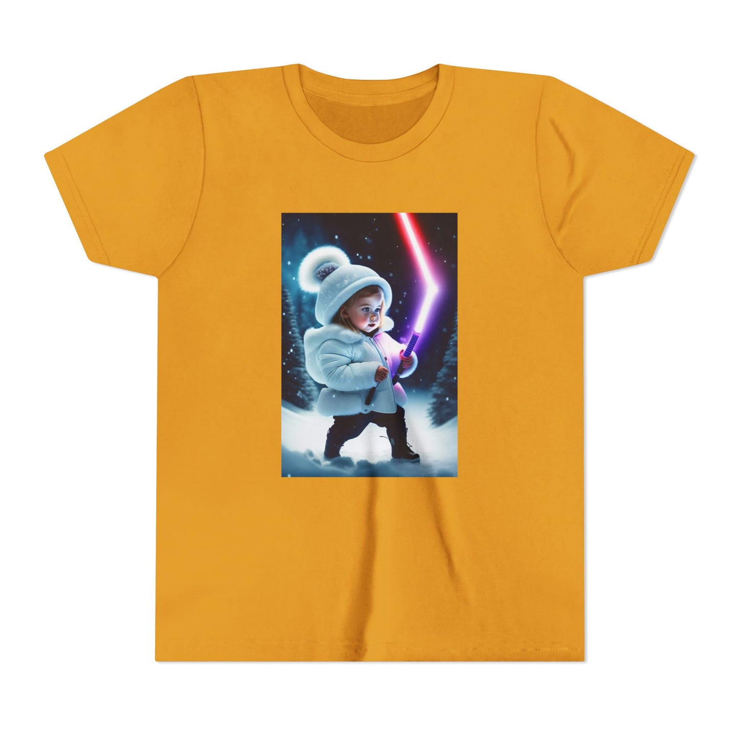 Youth Short Sleeve Tee - Cool Jedi Kid Design, Star Wars Inspired, Perfect for Birthdays, Playtime, and Pretend Adventures