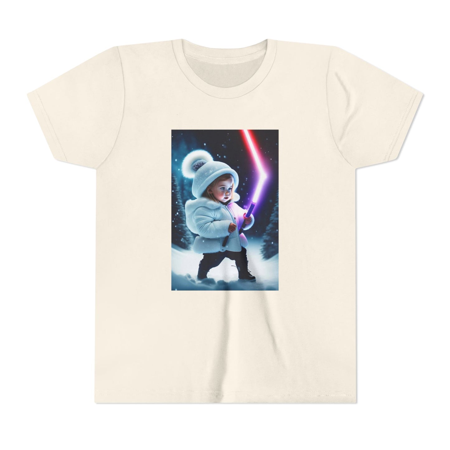 Youth Short Sleeve Tee - Cool Jedi Kid Design, Star Wars Inspired, Perfect for Birthdays, Playtime, and Pretend Adventures