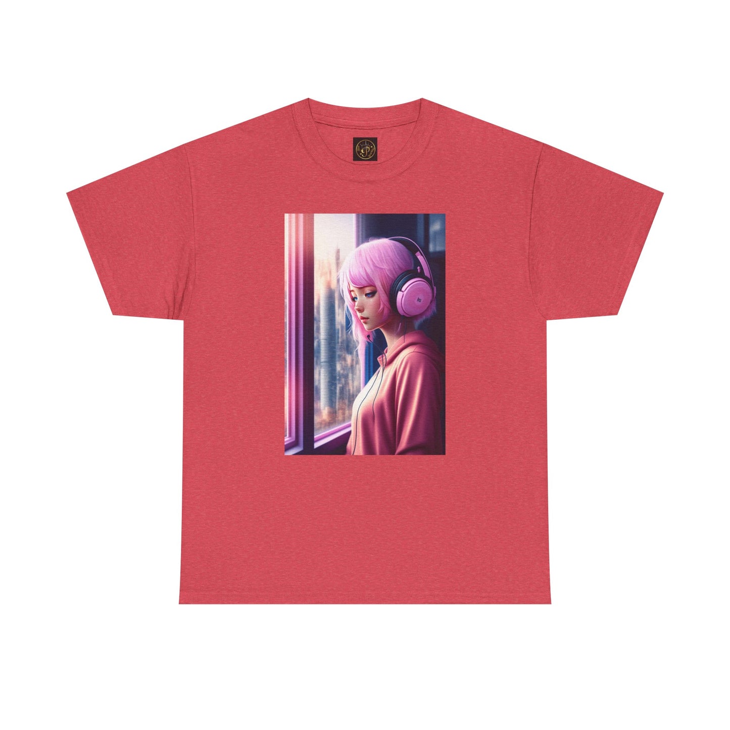 Melancholic Vibes Unisex Heavy Cotton Tee, Aesthetic Shirt, Music Lover Gift, Casual Wear, Home Lounge Tee