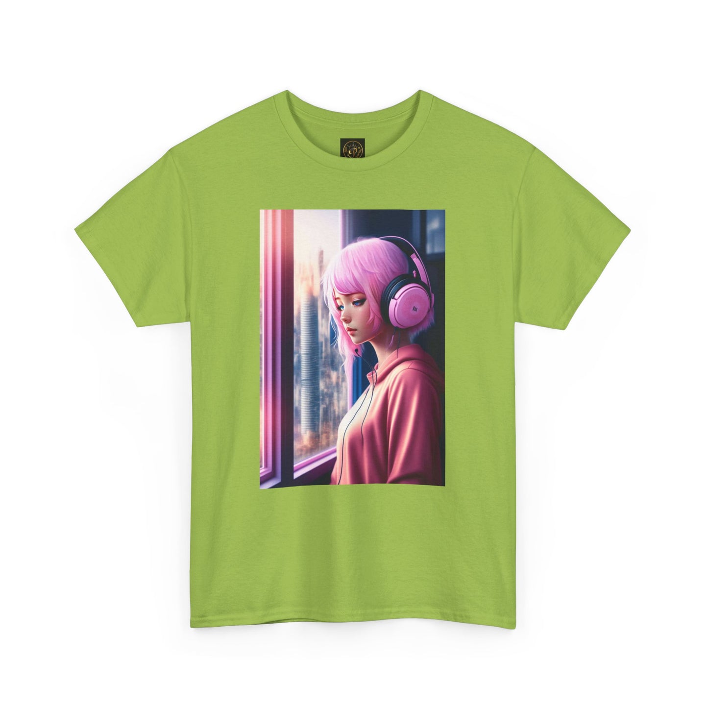 Melancholic Vibes Unisex Heavy Cotton Tee, Aesthetic Shirt, Music Lover Gift, Casual Wear, Home Lounge Tee