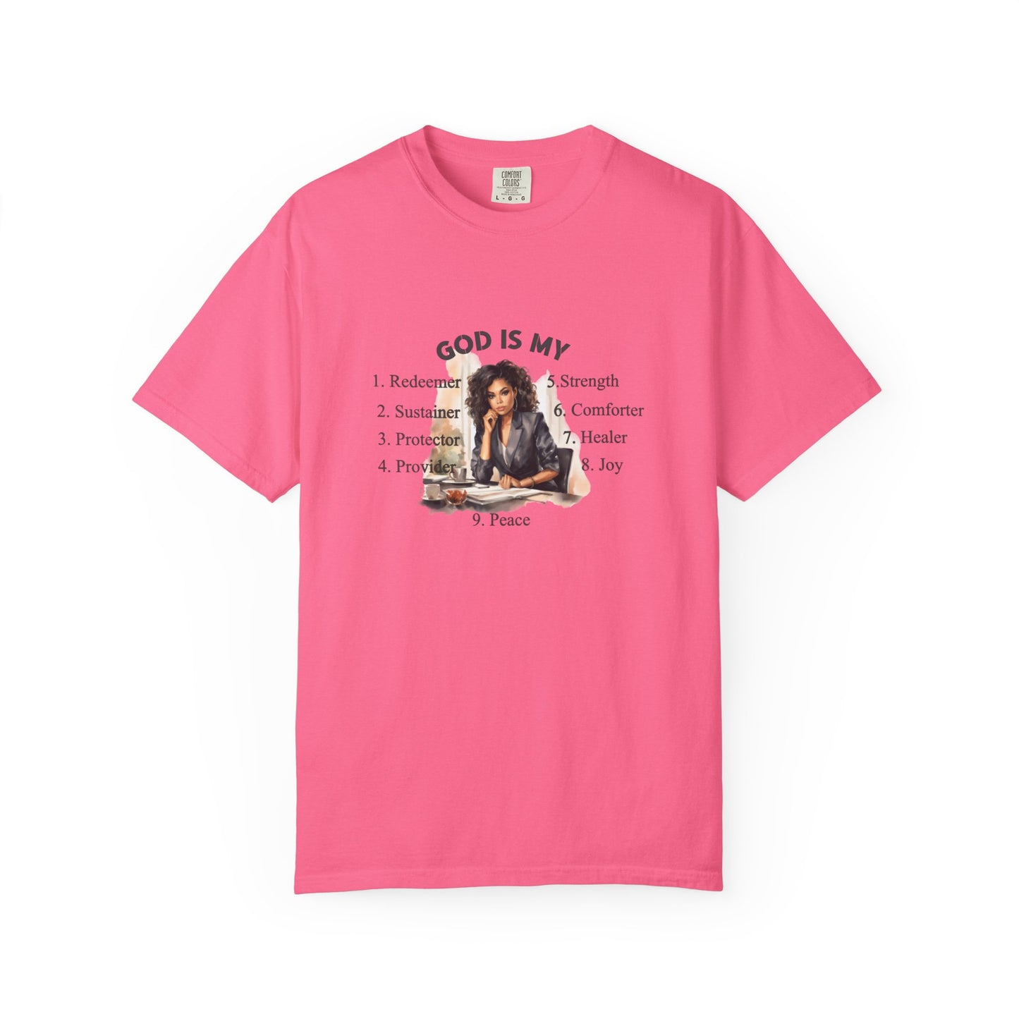 Religious Unisex Garment-Dyed T-shirt - God Is My
