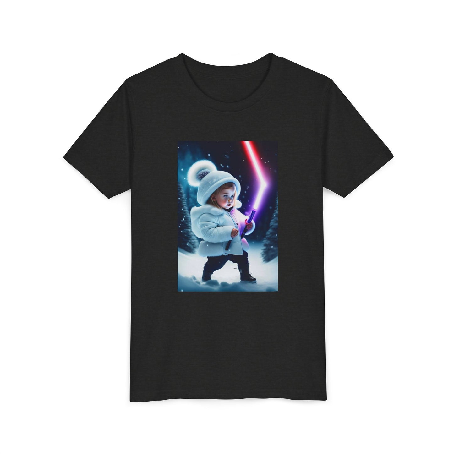 Youth Short Sleeve Tee - Cool Jedi Kid Design, Star Wars Inspired, Perfect for Birthdays, Playtime, and Pretend Adventures