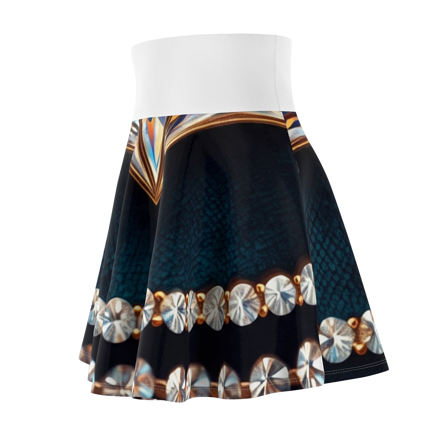 Elegant Women's Skater Skirt, AOP Fashion Skirt, Party Outfit, Gift for Her, Casual Wear, Trendy Summer Skirt