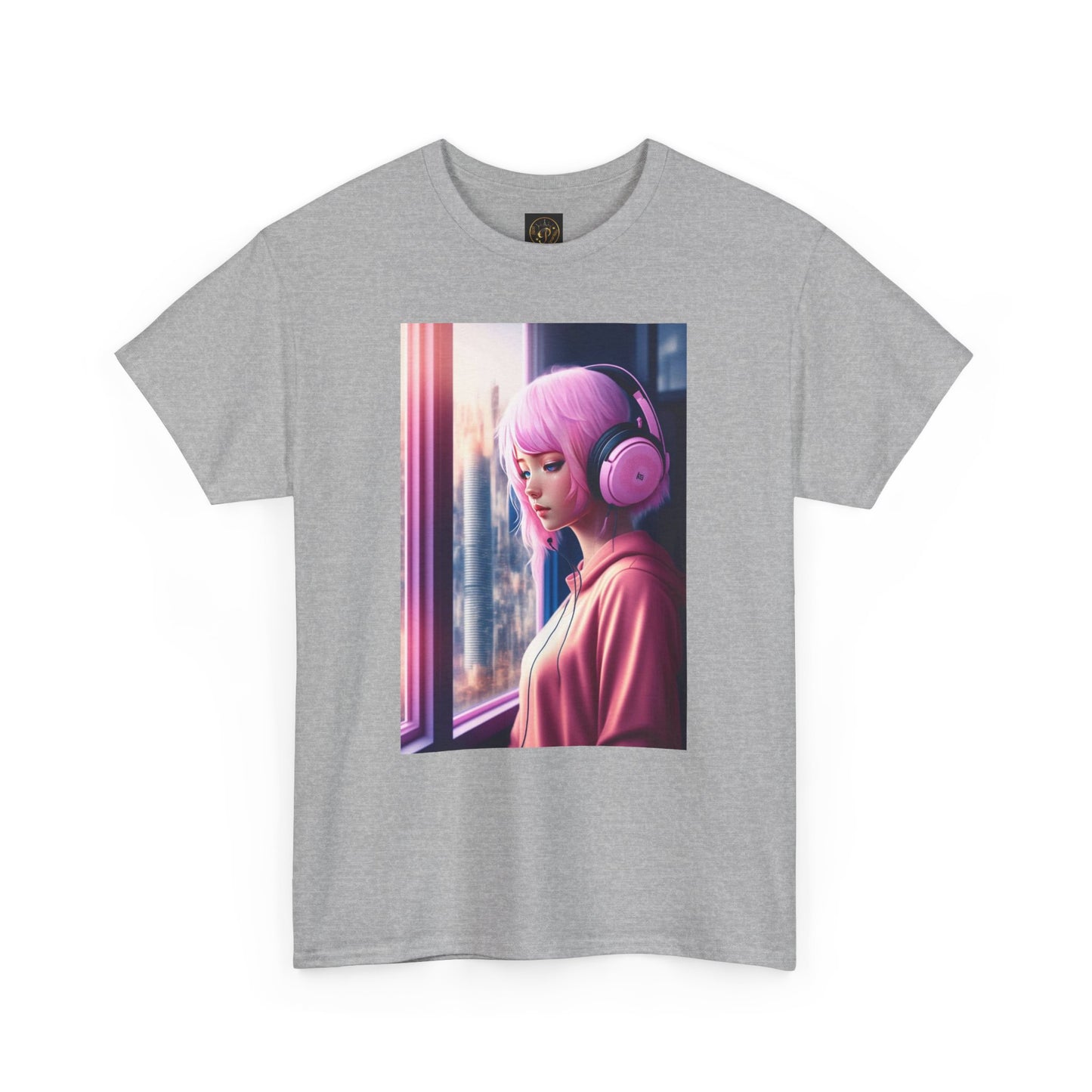 Melancholic Vibes Unisex Heavy Cotton Tee, Aesthetic Shirt, Music Lover Gift, Casual Wear, Home Lounge Tee