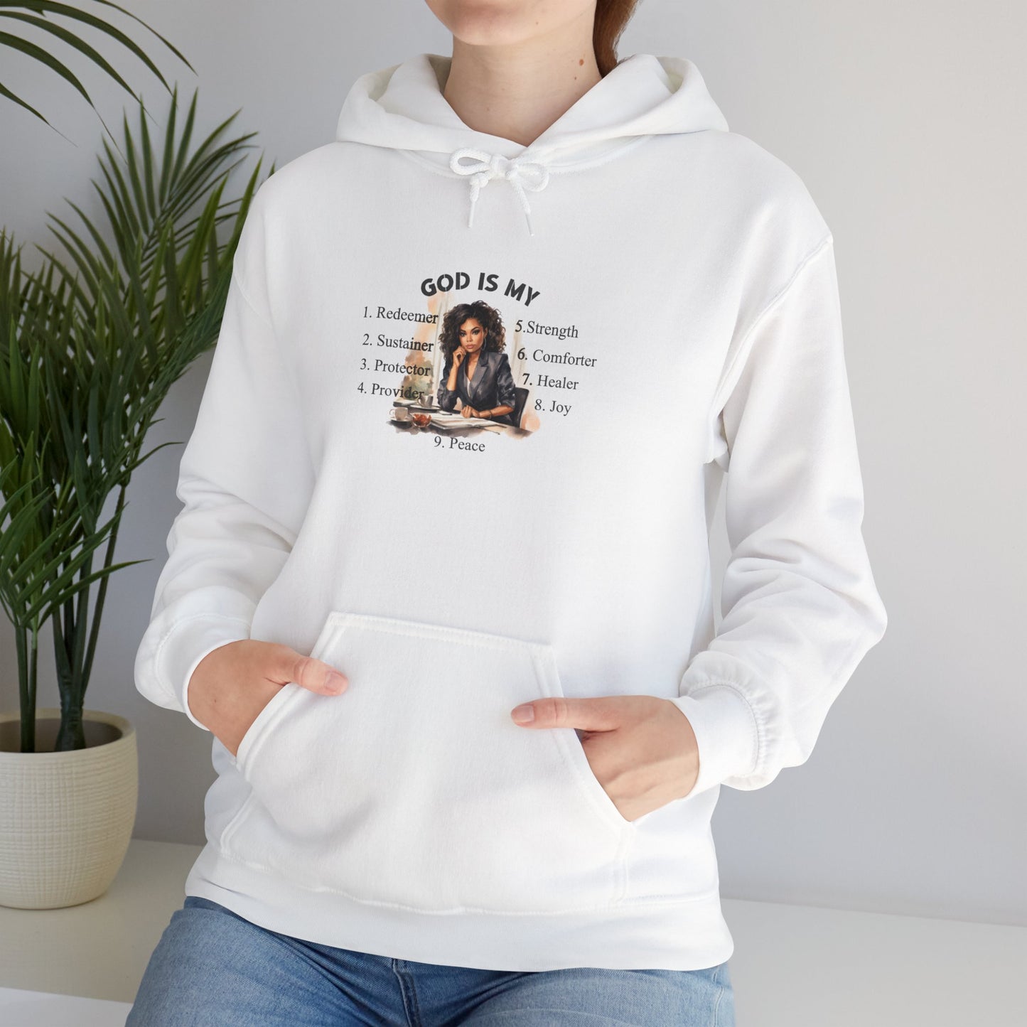 Inspirational Sweatshirt - 'God is My' Unisex Hoodie