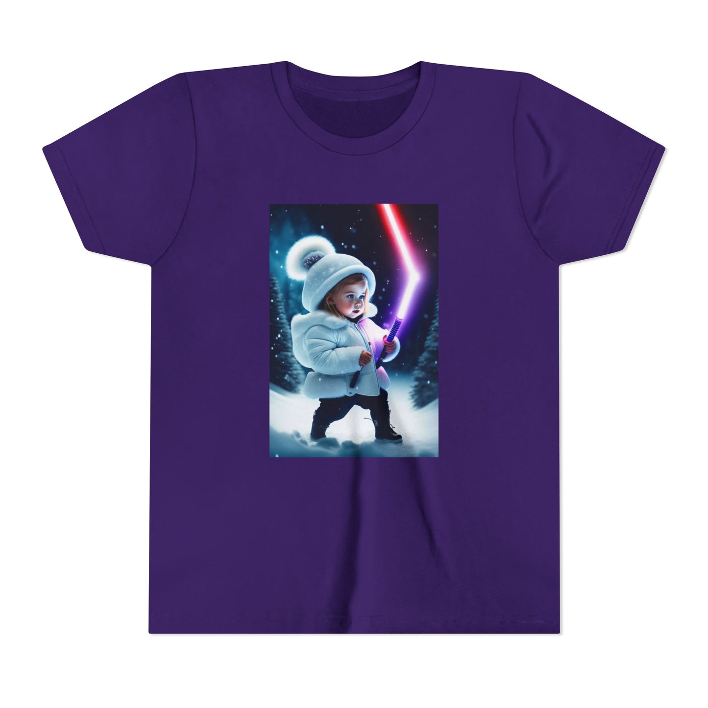 Youth Short Sleeve Tee - Cool Jedi Kid Design, Star Wars Inspired, Perfect for Birthdays, Playtime, and Pretend Adventures