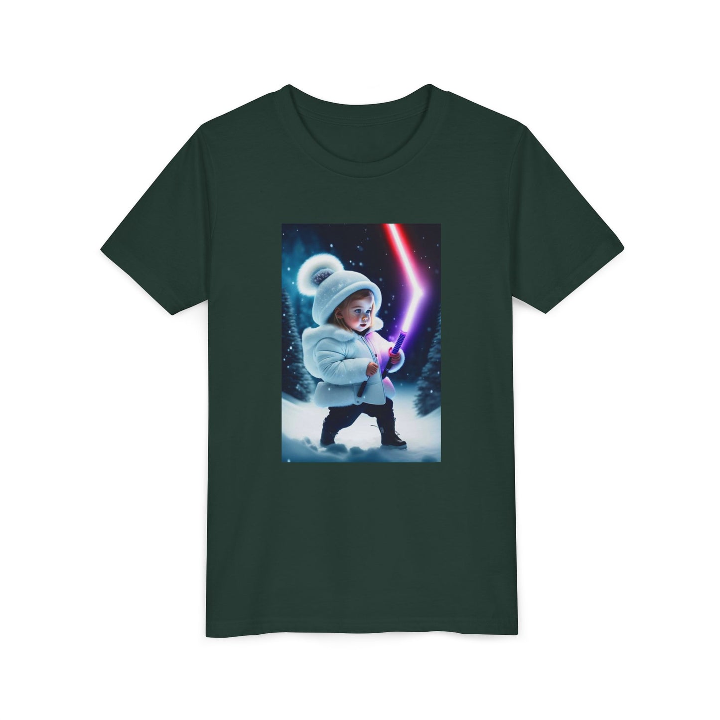Youth Short Sleeve Tee - Cool Jedi Kid Design, Star Wars Inspired, Perfect for Birthdays, Playtime, and Pretend Adventures