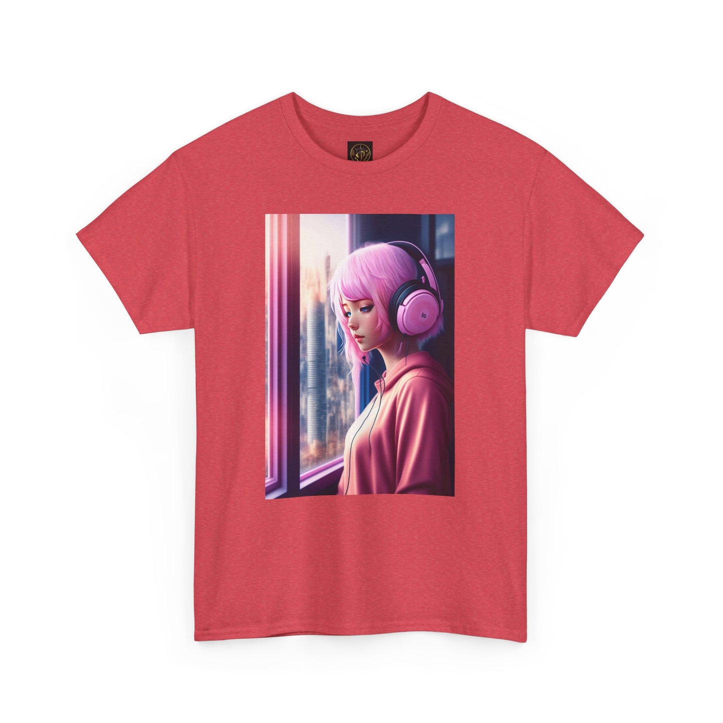 Melancholic Vibes Unisex Heavy Cotton Tee, Aesthetic Shirt, Music Lover Gift, Casual Wear, Home Lounge Tee