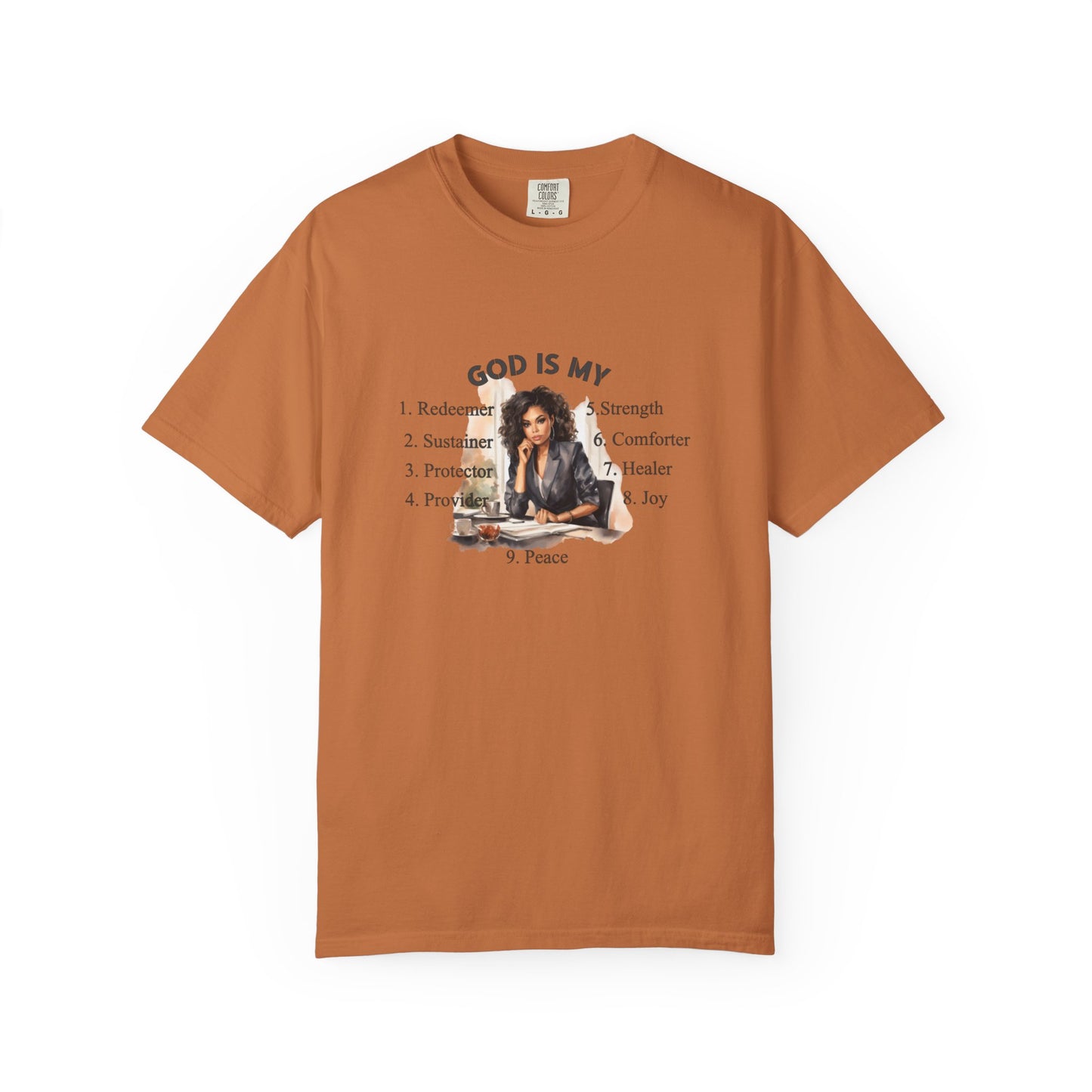 Religious Unisex Garment-Dyed T-shirt - God Is My