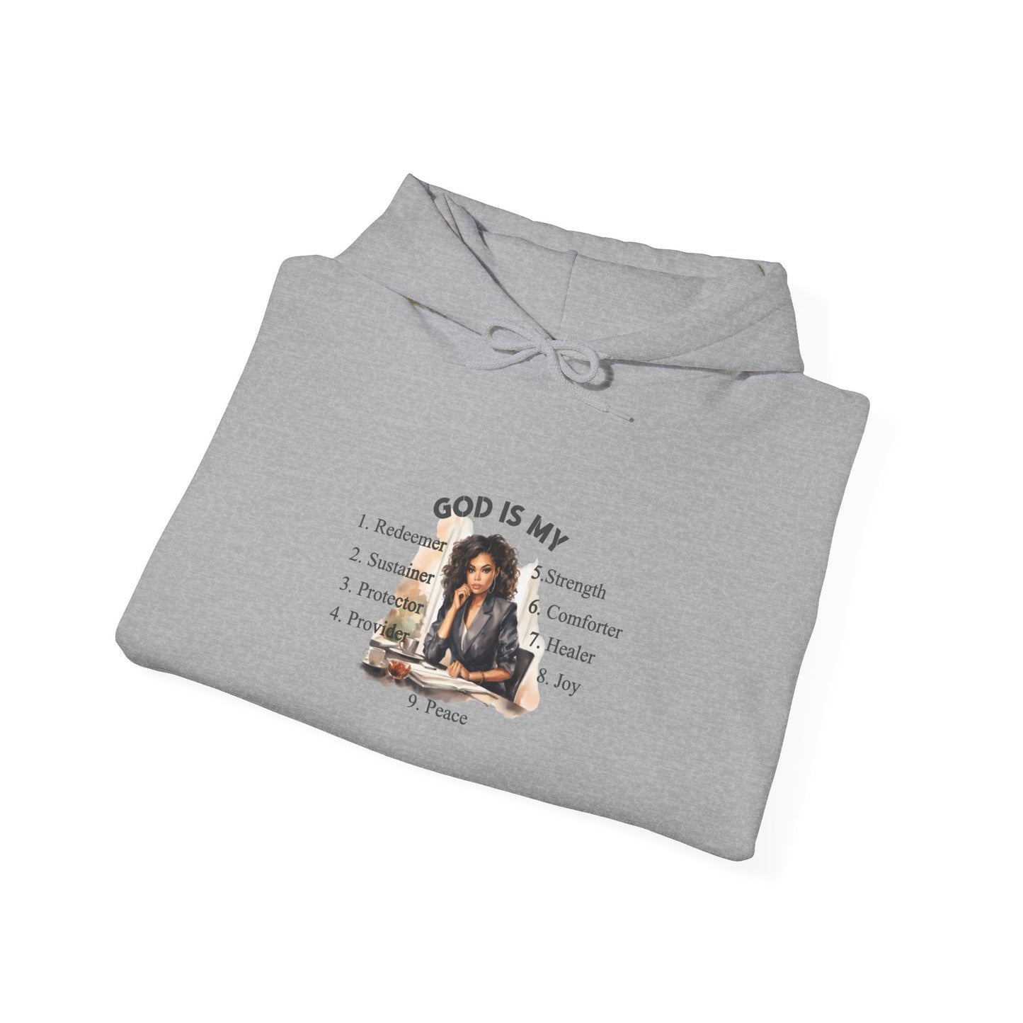 Inspirational Sweatshirt - 'God is My' Unisex Hoodie