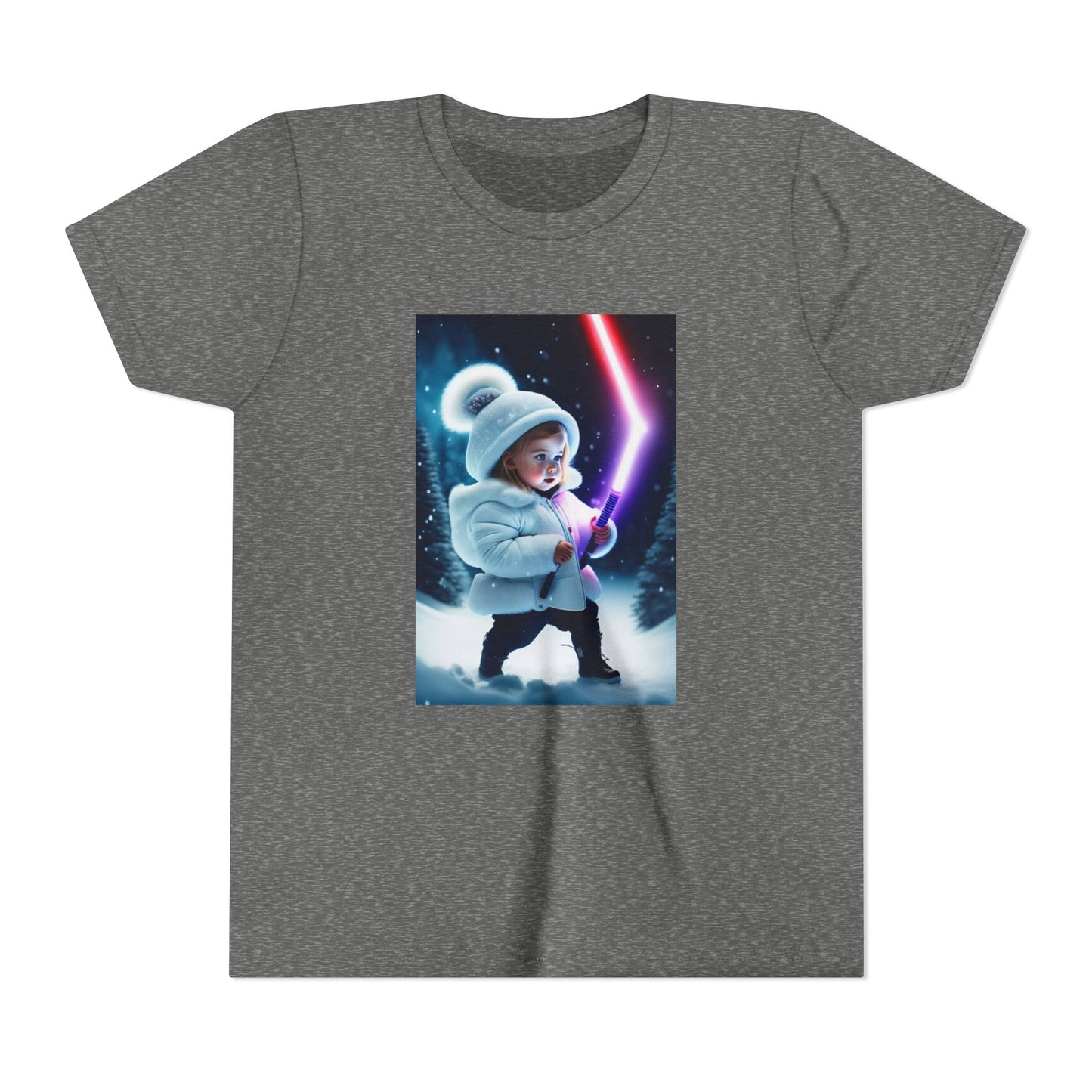 Youth Short Sleeve Tee - Cool Jedi Kid Design, Star Wars Inspired, Perfect for Birthdays, Playtime, and Pretend Adventures