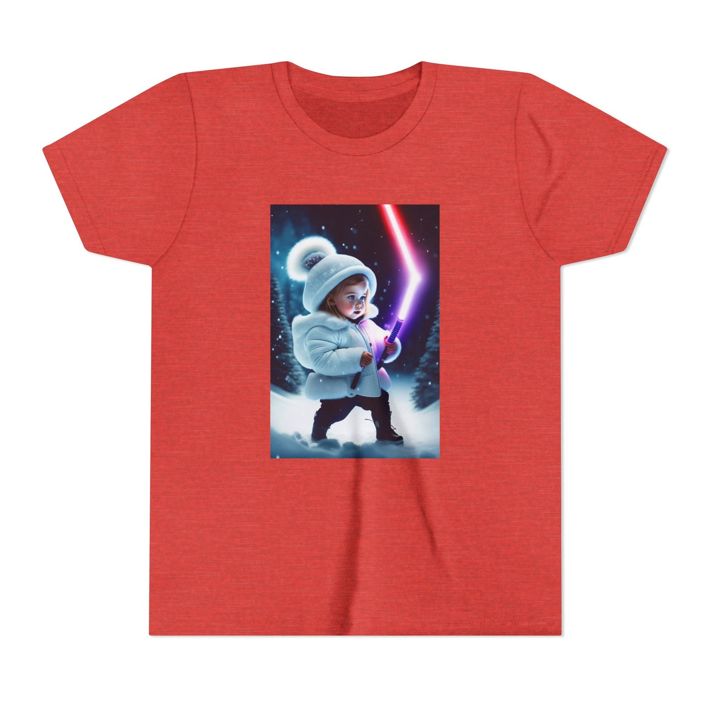 Youth Short Sleeve Tee - Cool Jedi Kid Design, Star Wars Inspired, Perfect for Birthdays, Playtime, and Pretend Adventures