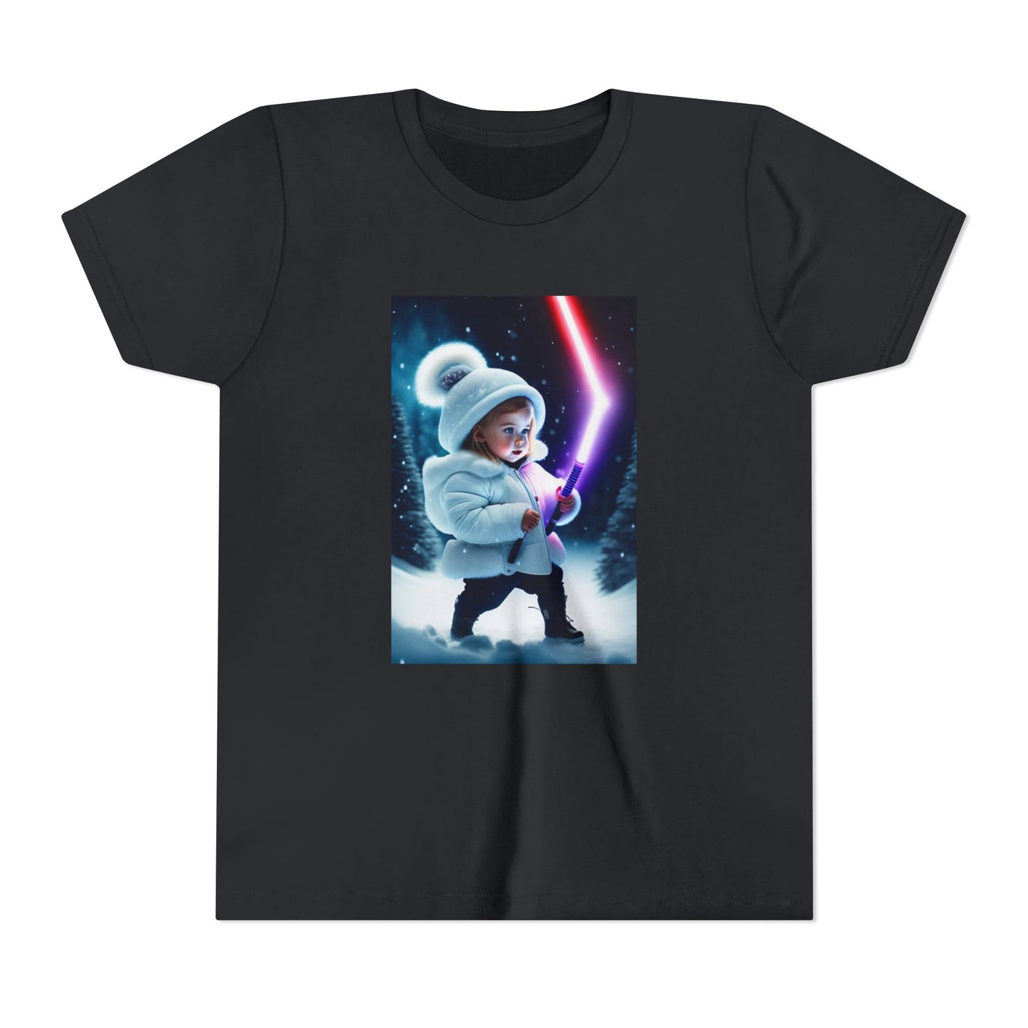 Youth Short Sleeve Tee - Cool Jedi Kid Design, Star Wars Inspired, Perfect for Birthdays, Playtime, and Pretend Adventures