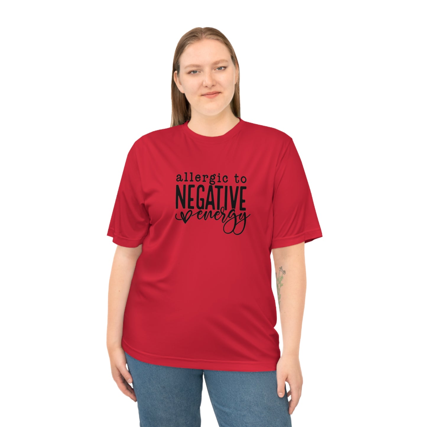 Negative Energy Allergic Unisex Performance T-shirt