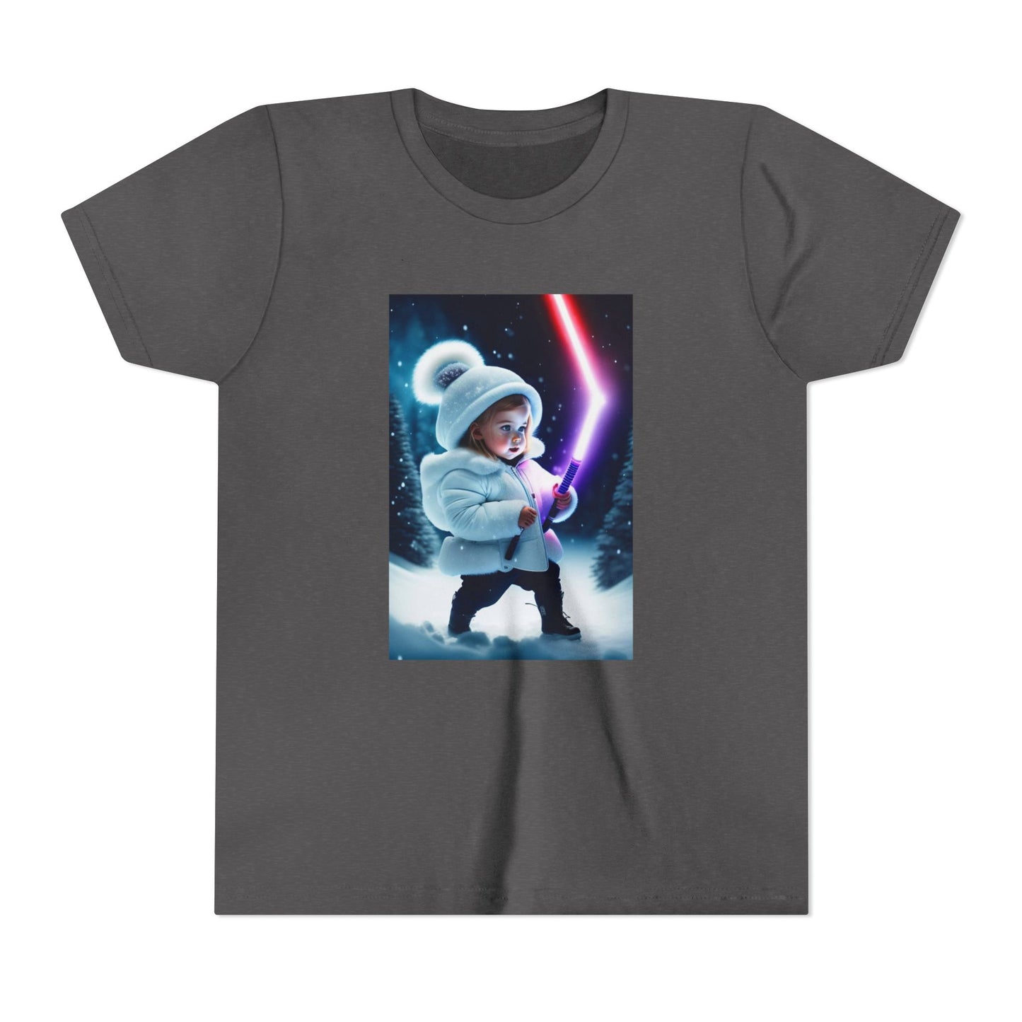 Youth Short Sleeve Tee - Cool Jedi Kid Design, Star Wars Inspired, Perfect for Birthdays, Playtime, and Pretend Adventures