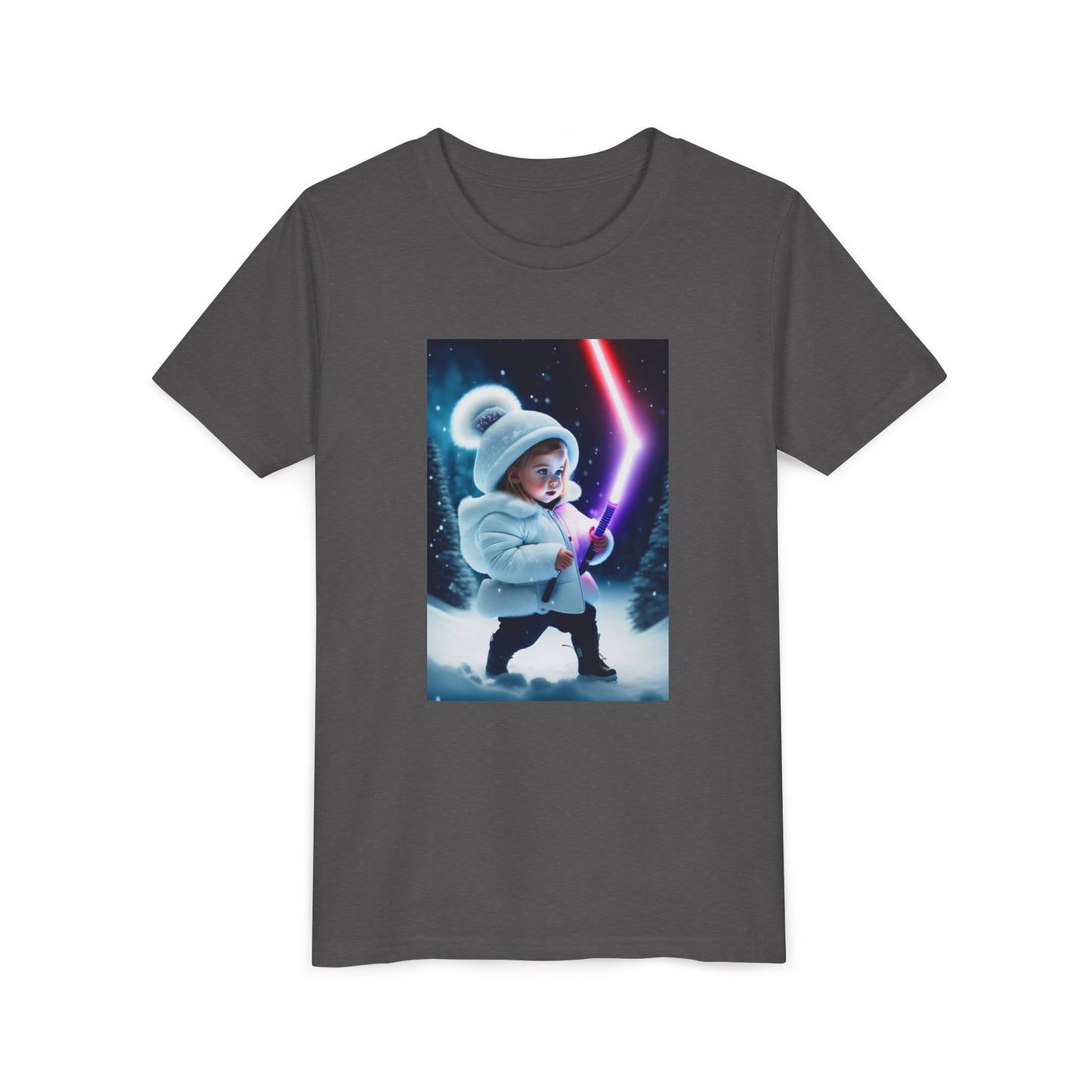 Youth Short Sleeve Tee - Cool Jedi Kid Design, Star Wars Inspired, Perfect for Birthdays, Playtime, and Pretend Adventures