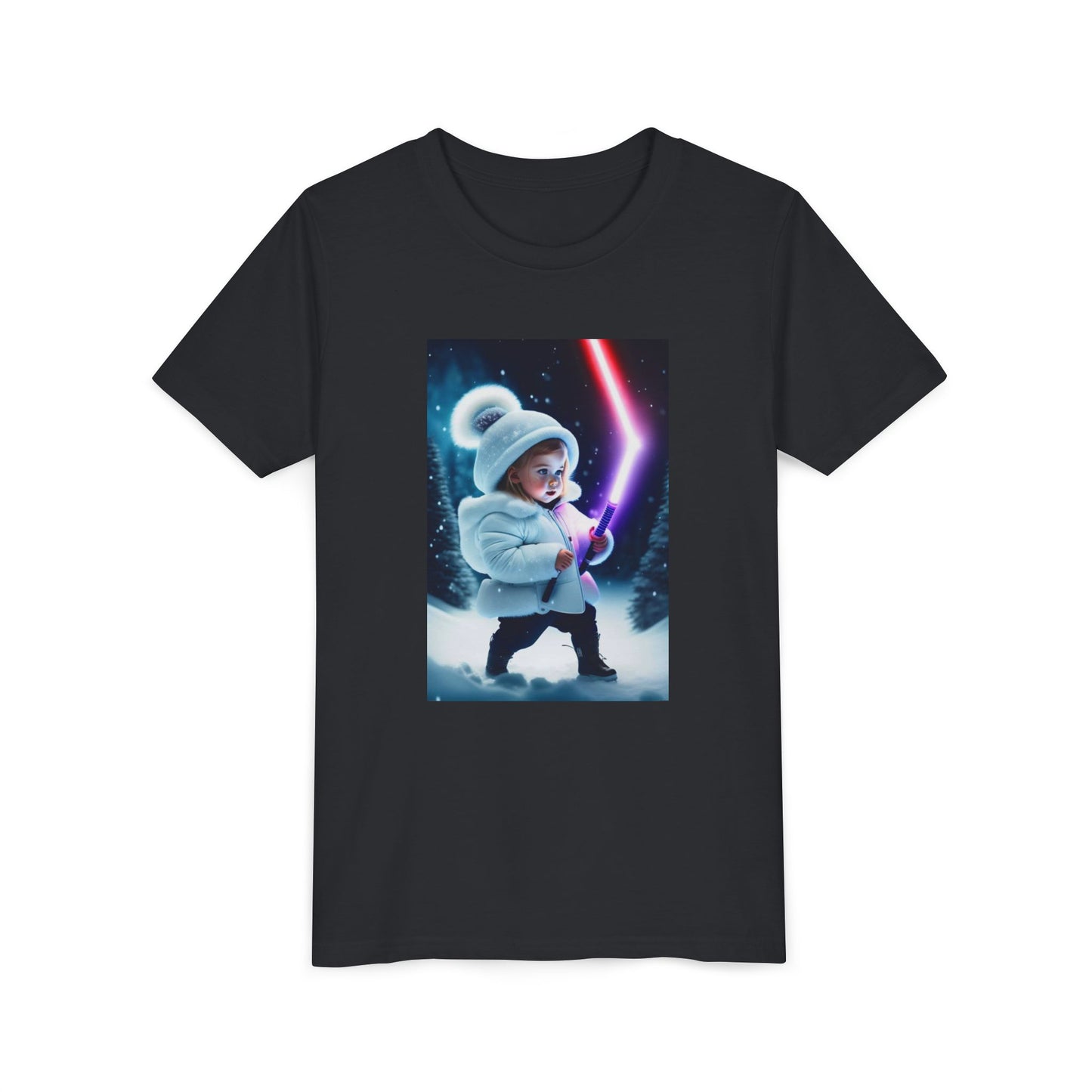Youth Short Sleeve Tee - Cool Jedi Kid Design, Star Wars Inspired, Perfect for Birthdays, Playtime, and Pretend Adventures