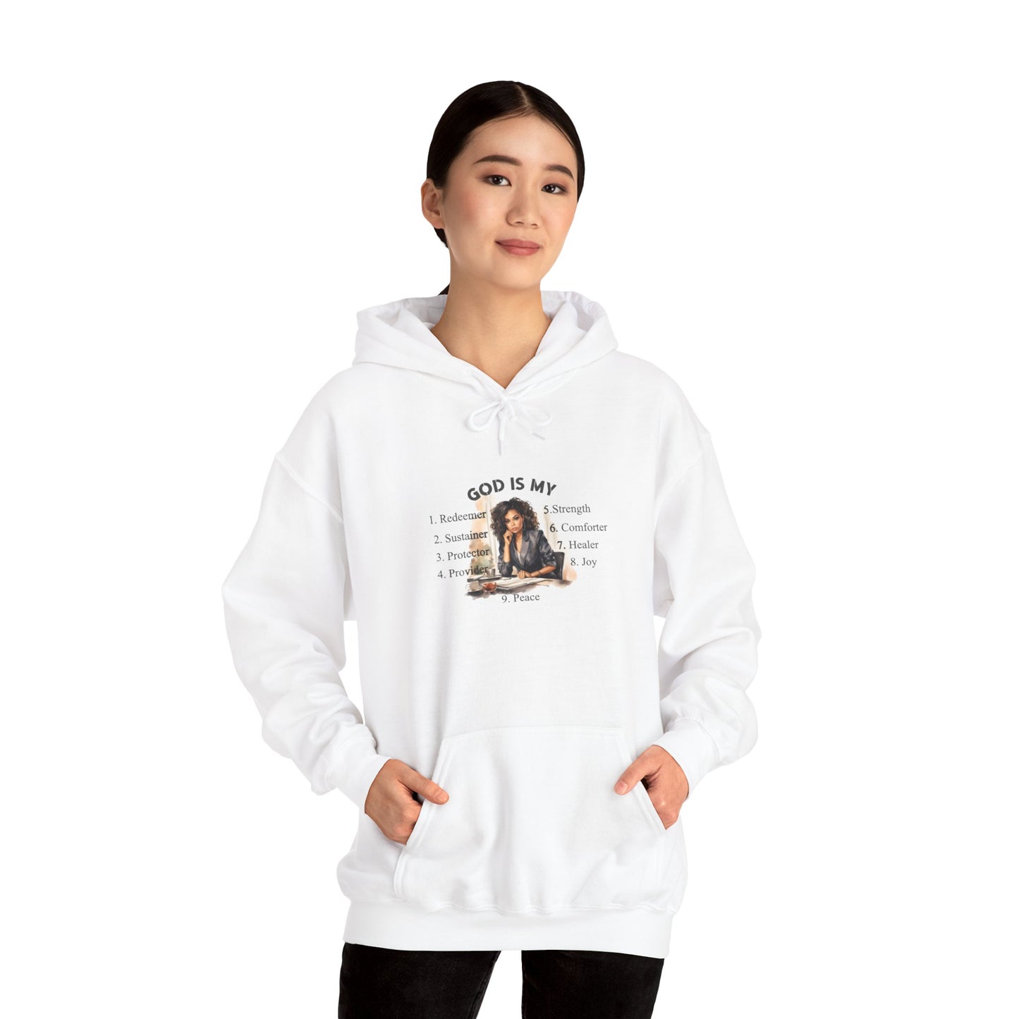 Inspirational Sweatshirt - 'God is My' Unisex Hoodie