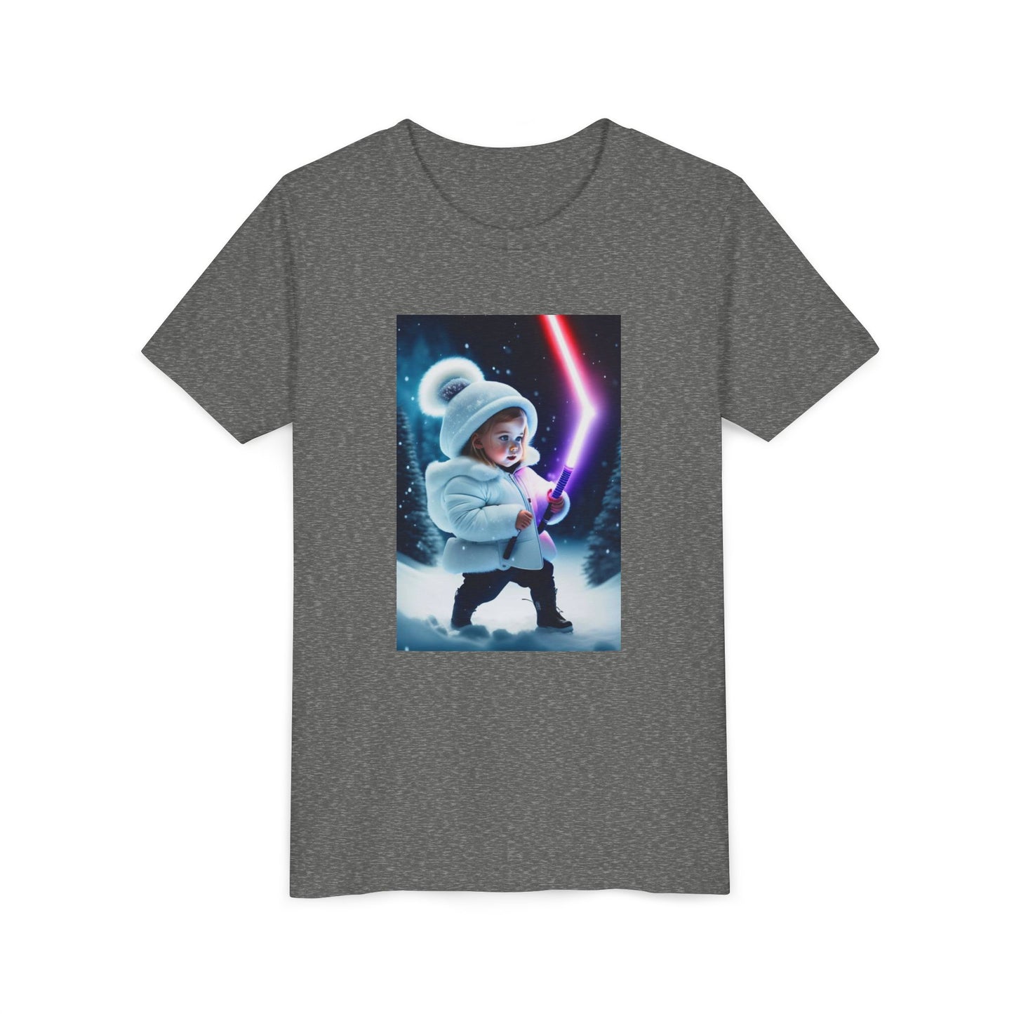 Youth Short Sleeve Tee - Cool Jedi Kid Design, Star Wars Inspired, Perfect for Birthdays, Playtime, and Pretend Adventures