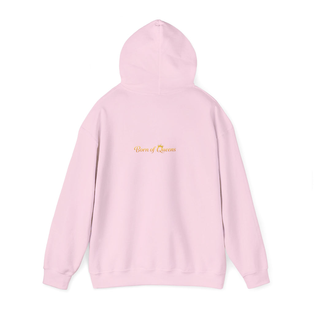 Queen Life script hoodie | Born of Queens back print