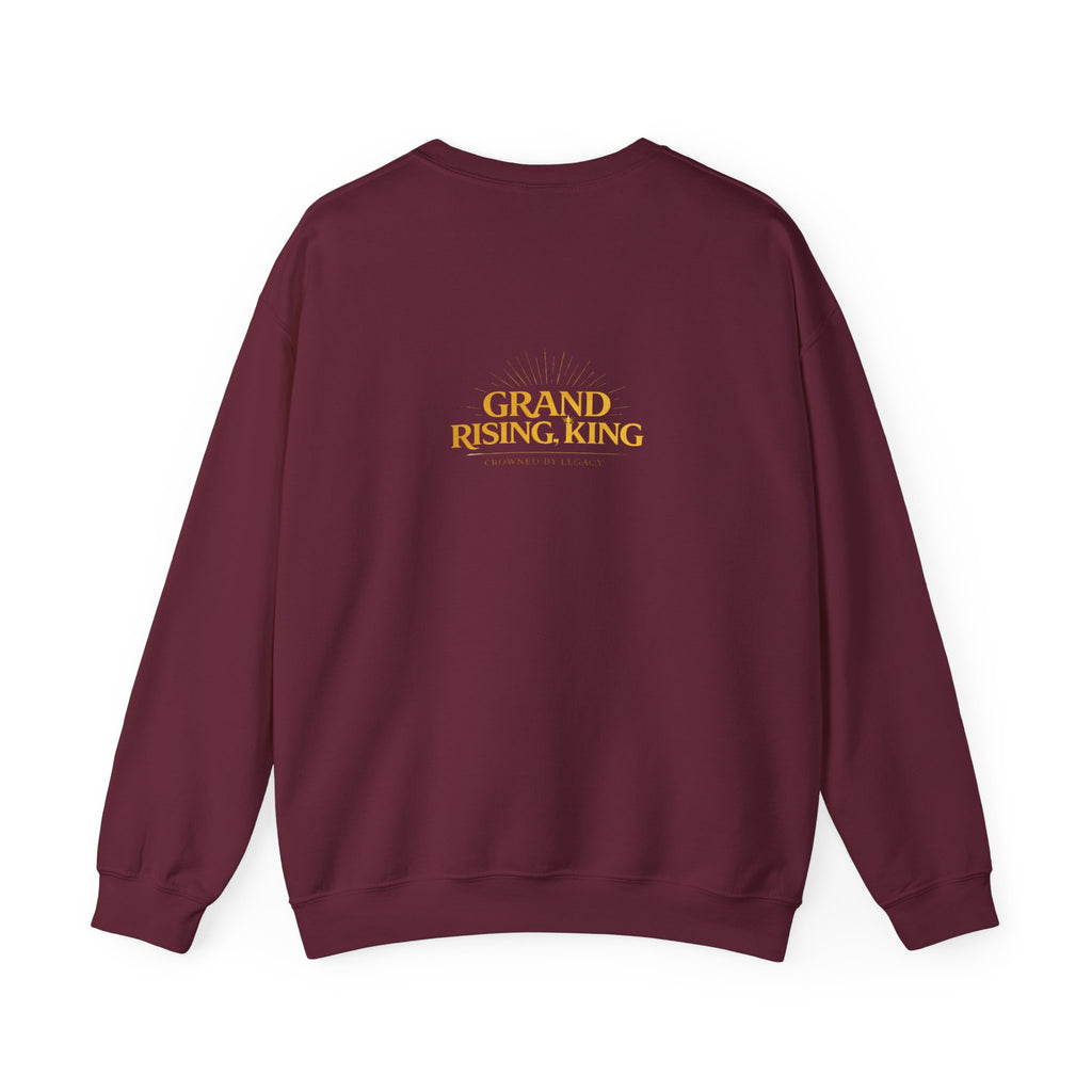 Embroidered Beaded Crown Crewneck Sweatshirt