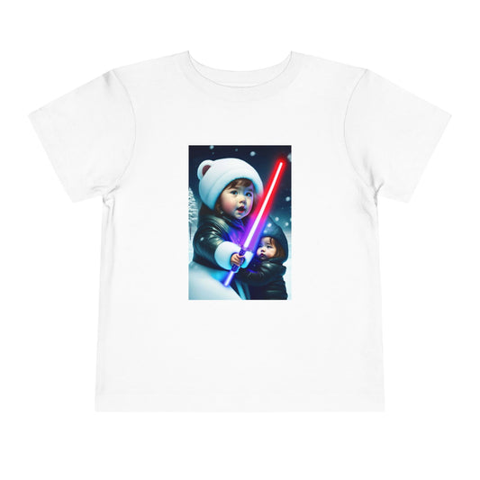 Galactic Adventure Toddler Tee, Kid's Science Fiction Shirt, Star Wars Inspired T-Shirt, Fun Playtime Outfit, Birthday Gift for Kids