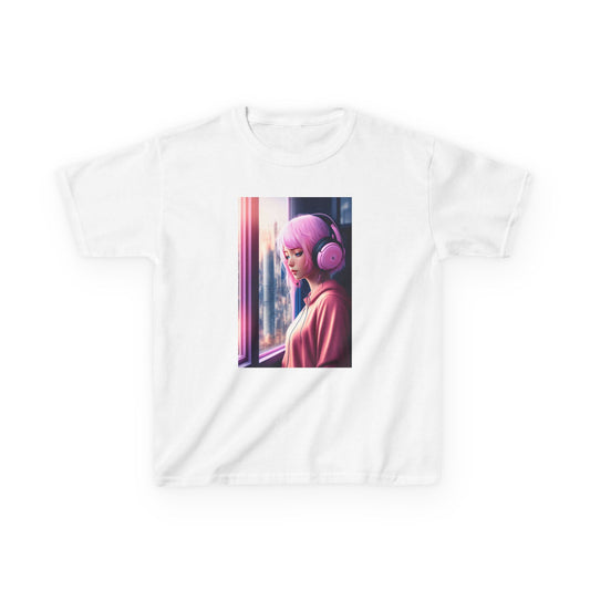 Kids Tee Cotton Candy Girl T-Shirt - Fun and vibrant tee for fashionable kids