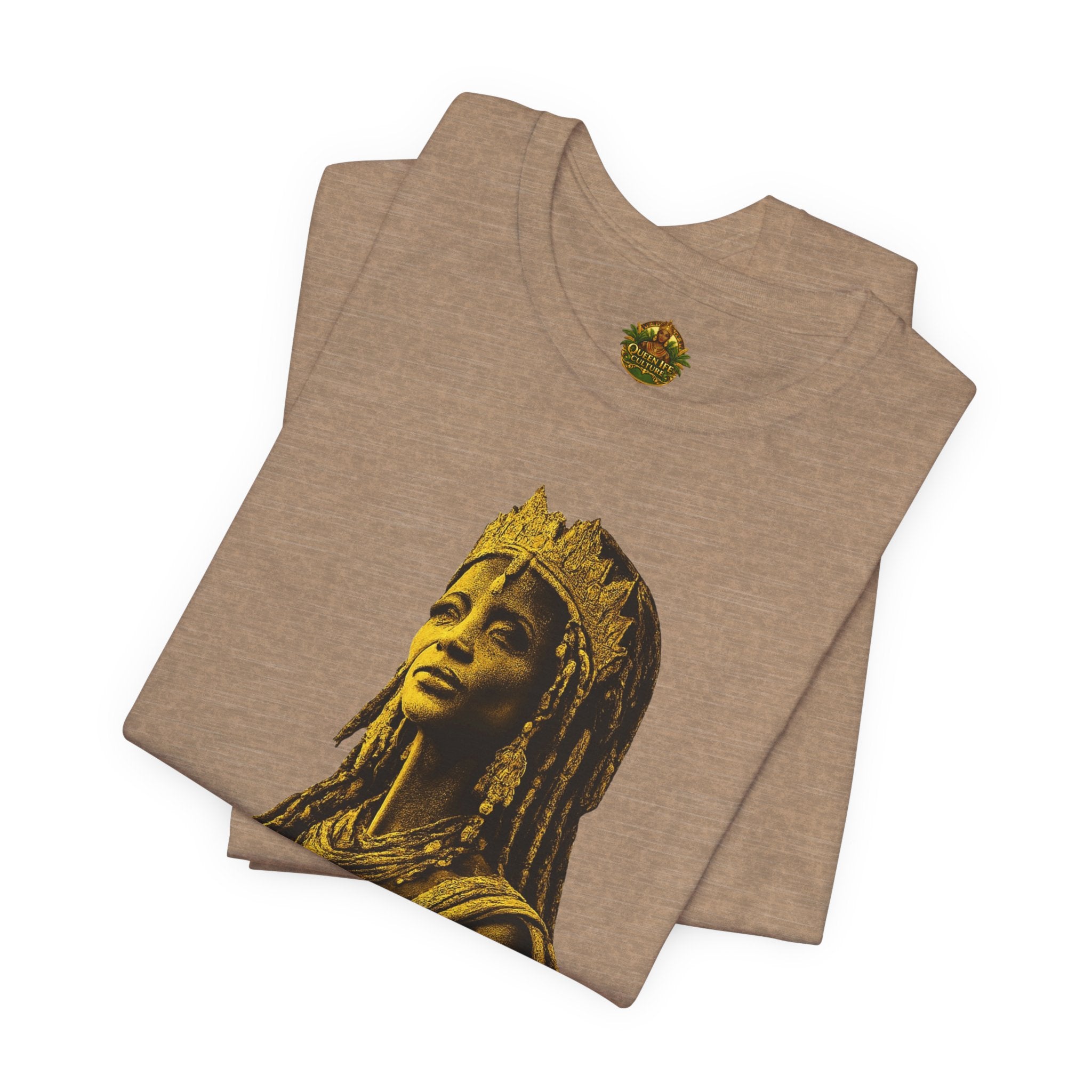 Queen Ife Culture T‑Shirt — 'I Don't Beg for Respect, I Wear It' Royal Graphic Tee