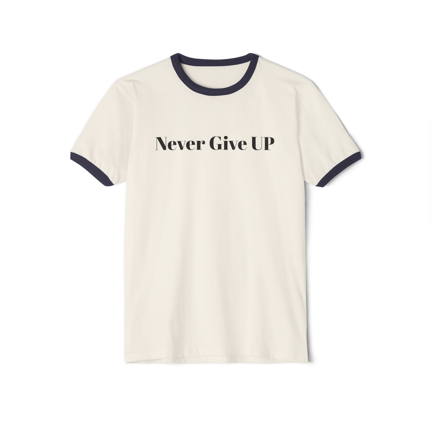 Never Give UP Unisex Cotton Ringer T-Shirt, Motivational Tee, Inspirational Gift, Casual Wear, Encouragement Apparel, Positive Vibes [...]