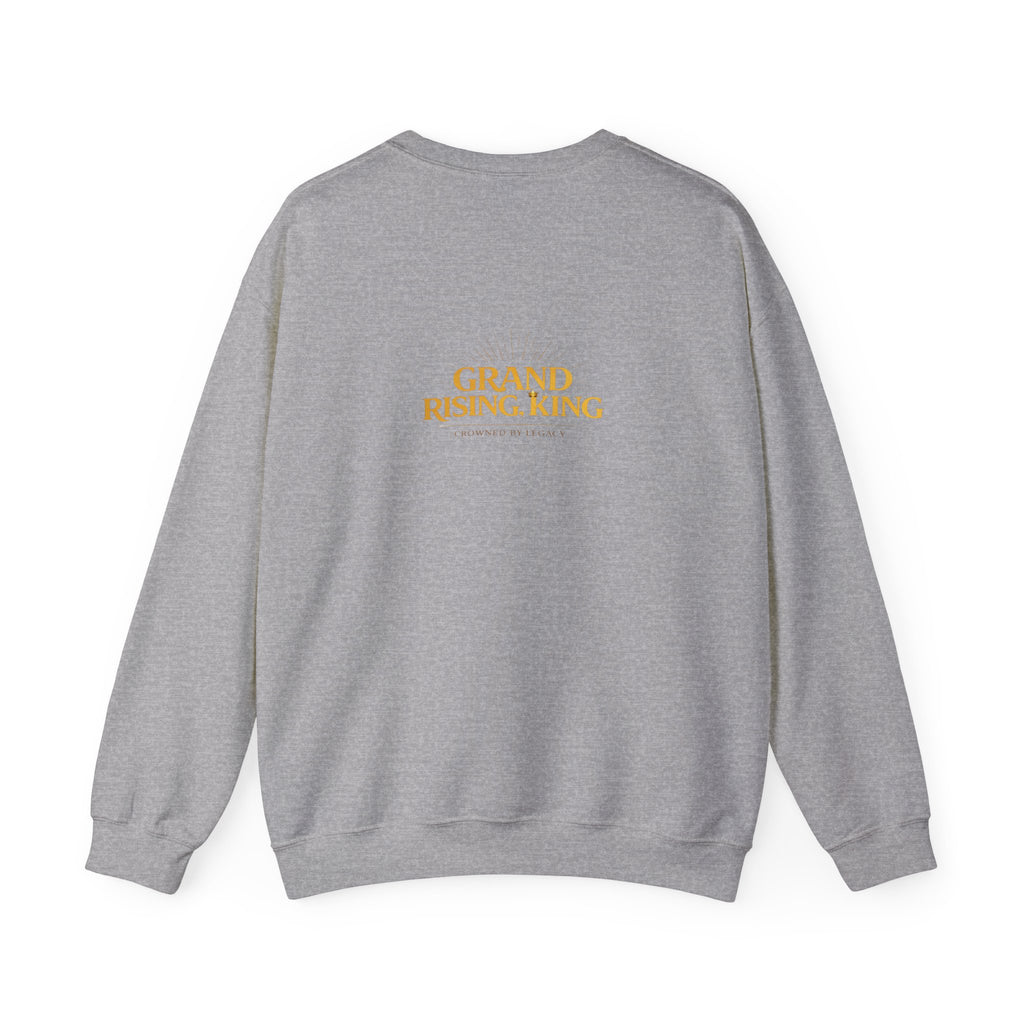 Embroidered Beaded Crown Crewneck Sweatshirt