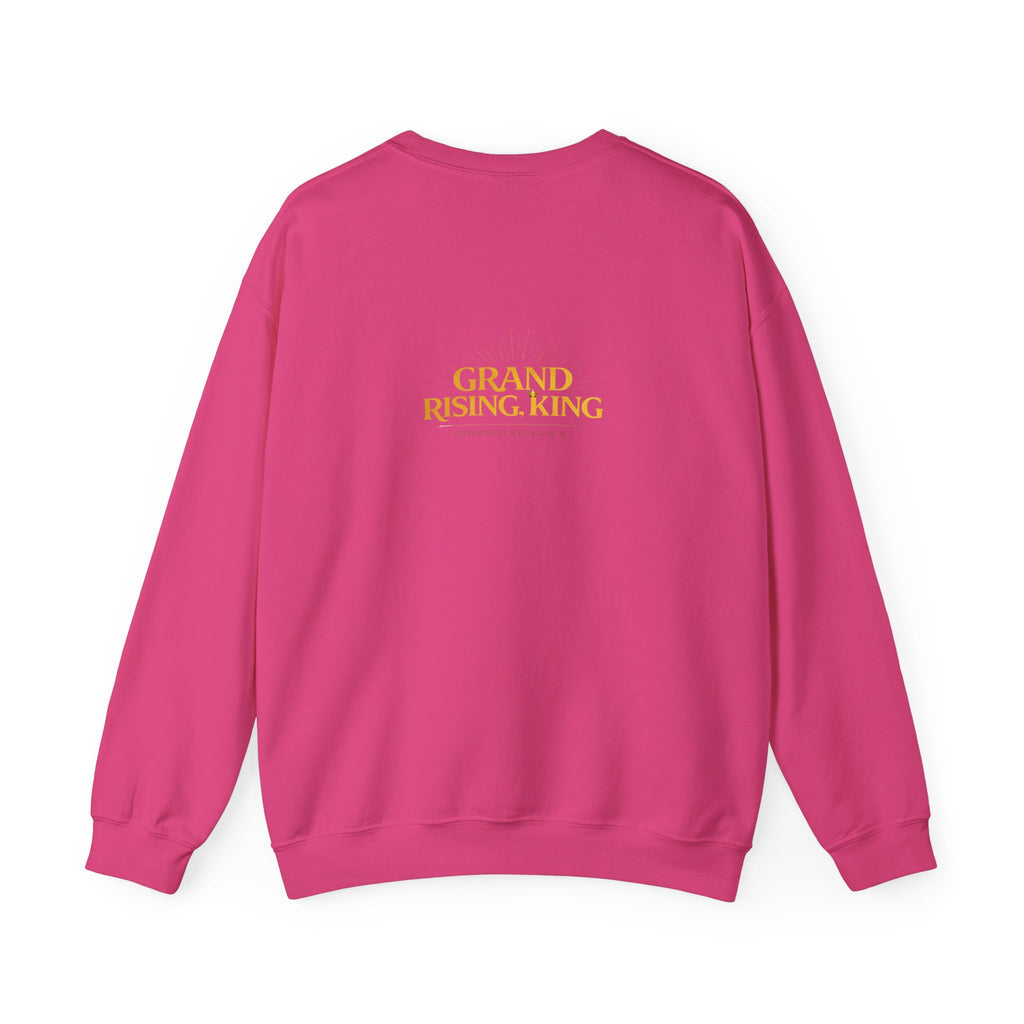 Embroidered Beaded Crown Crewneck Sweatshirt