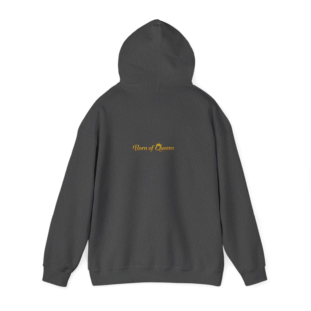 Queen Life script hoodie | Born of Queens back print