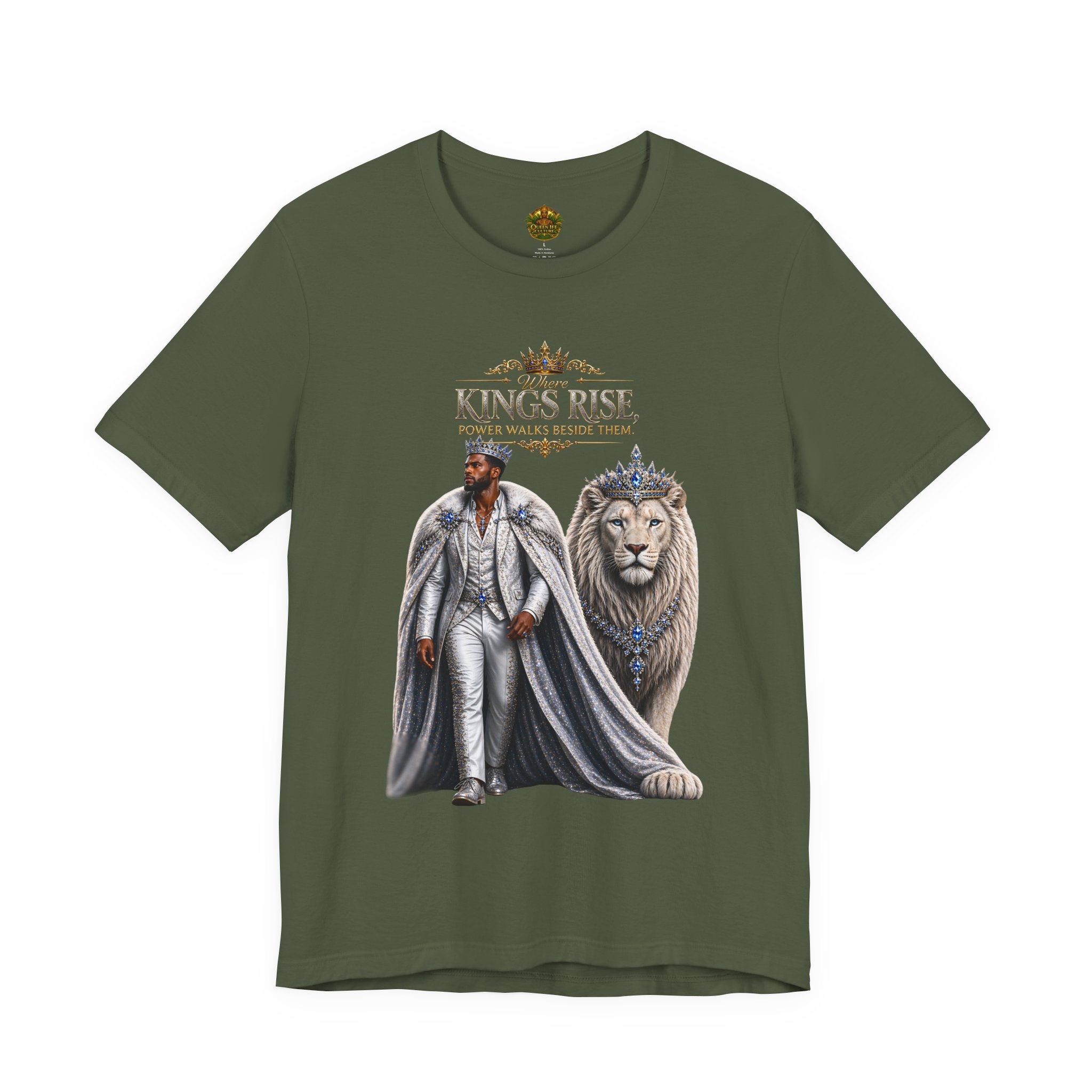 Where Kings Rise Tee – Power Walks Beside Them | Queen Life Culture