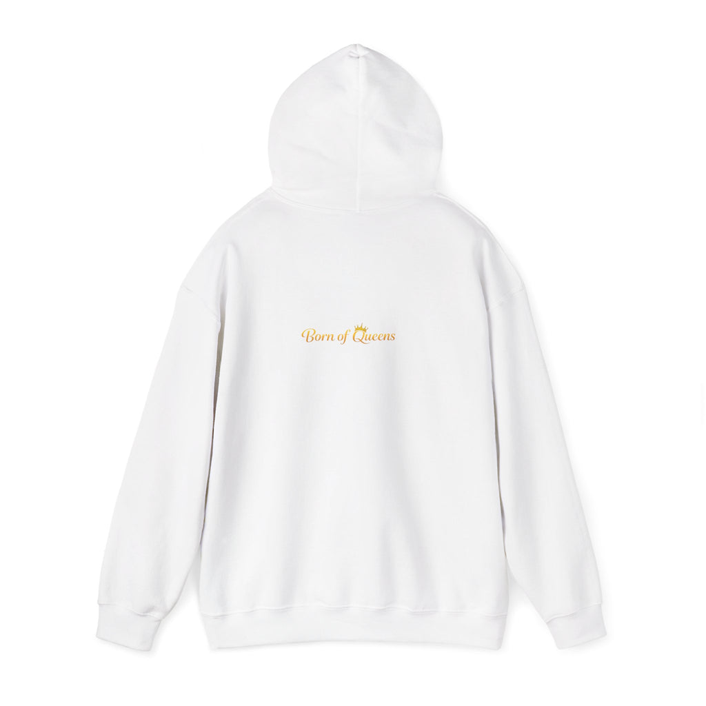 Queen Life script hoodie | Born of Queens back print