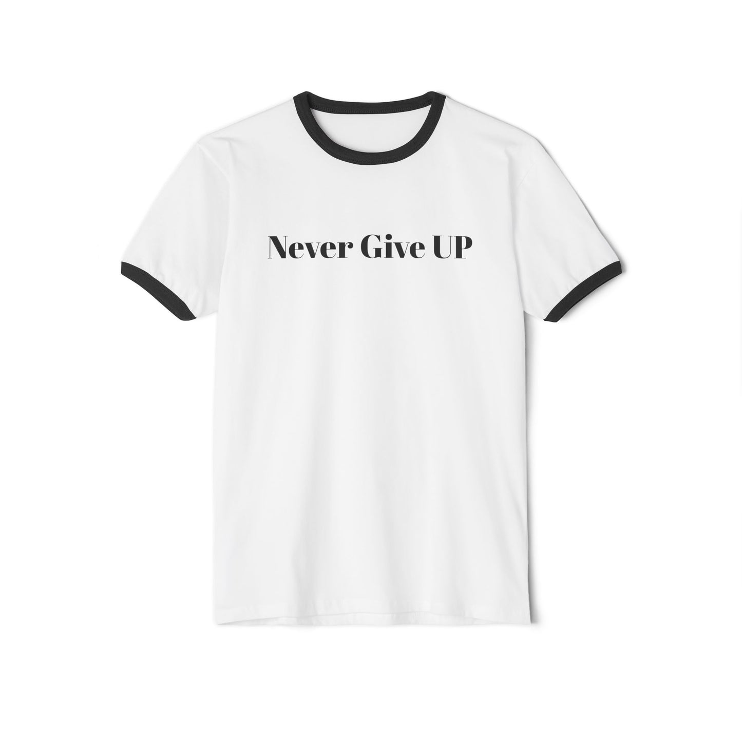 Never Give UP Unisex Cotton Ringer T-Shirt, Motivational Tee, Inspirational Gift, Casual Wear, Encouragement Apparel, Positive Vibes [...]