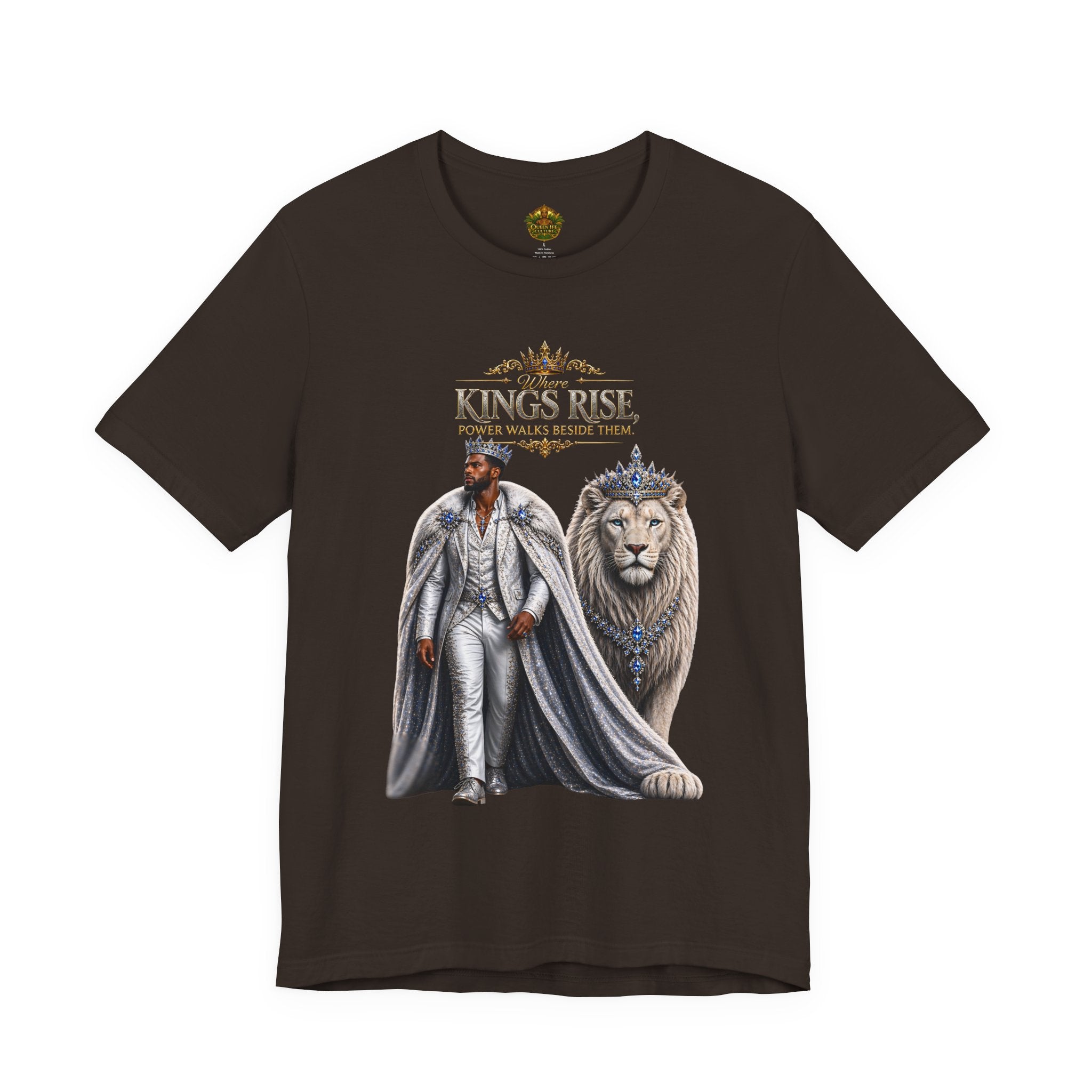Where Kings Rise Tee – Power Walks Beside Them | Queen Life Culture