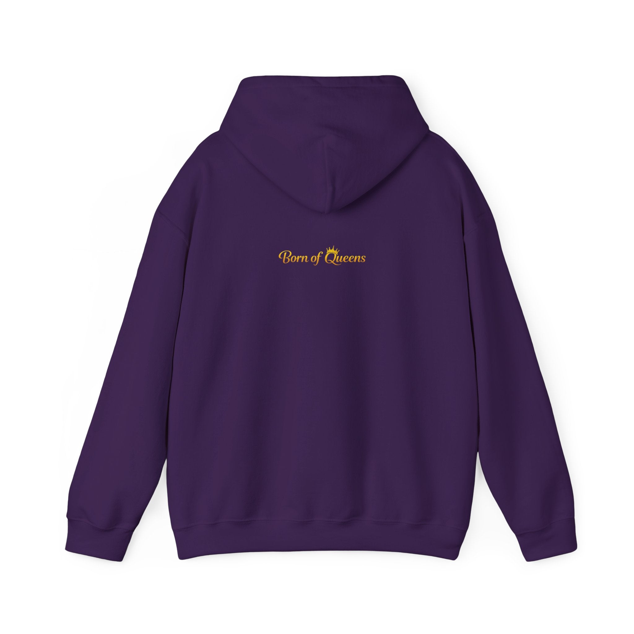 Queen Life script hoodie | Born of Queens back print