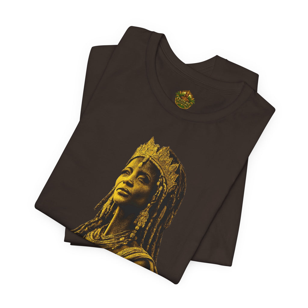 Queen Ife Culture T‑Shirt — 'I Don't Beg for Respect, I Wear It' Royal Graphic Tee
