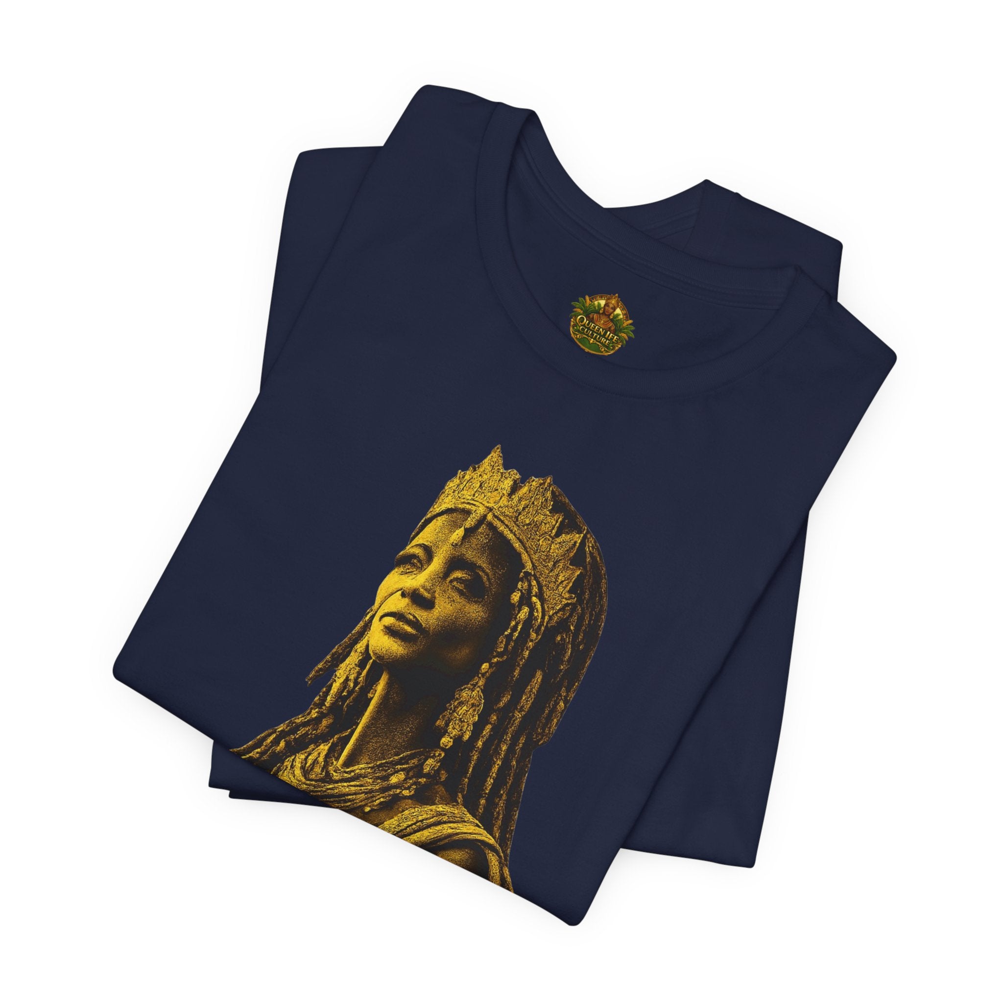 Queen Ife Culture T‑Shirt — 'I Don't Beg for Respect, I Wear It' Royal Graphic Tee