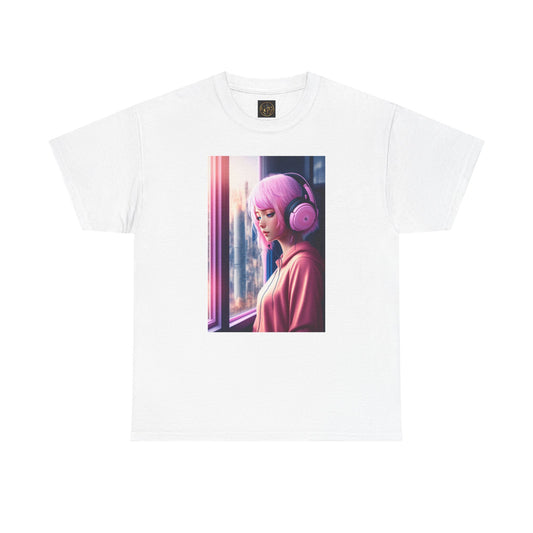 Melancholic Vibes Unisex Heavy Cotton Tee, Aesthetic Shirt, Music Lover Gift, Casual Wear, Home Lounge Tee